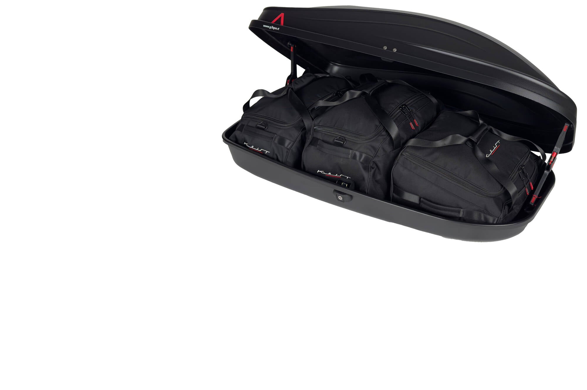G3 SPARK 320 3-delars väskset för takbox #färg_Svart