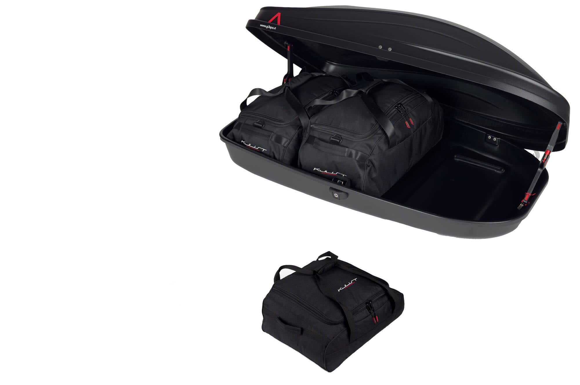 G3 SPARK 320 3-delars väskset för takbox #färg_Svart