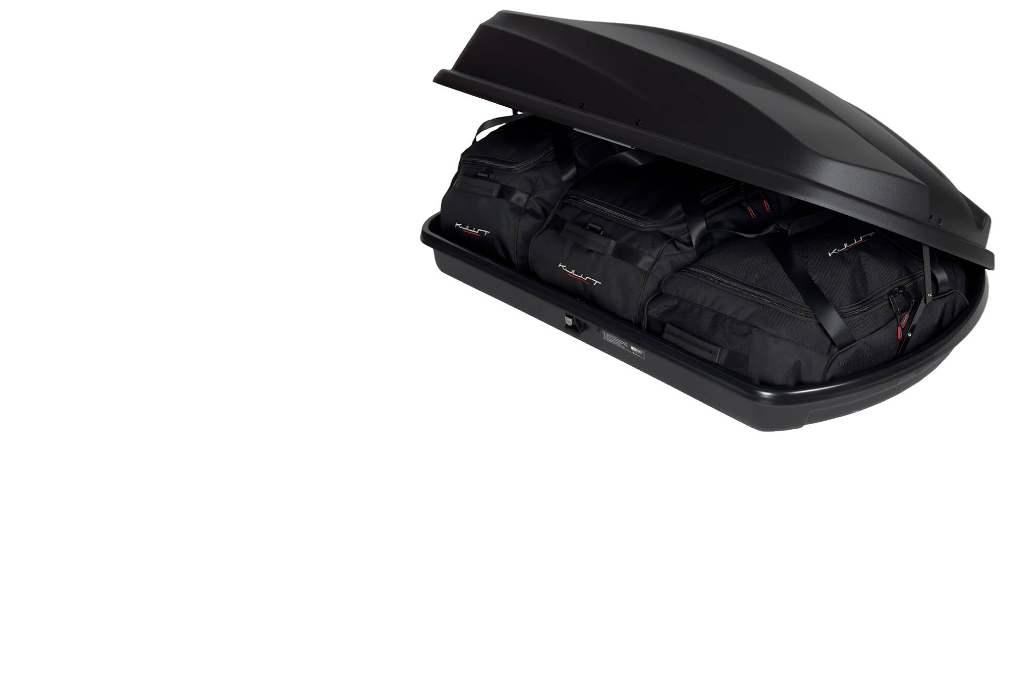 LEVUP CUBE 370 3-delars väskset för takbox #färg_Svart
