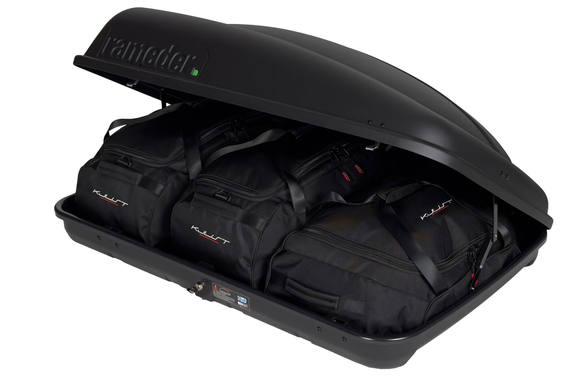 RAMEDER TOPBOX 350 3-delars väskset för takbox #färg_Svart