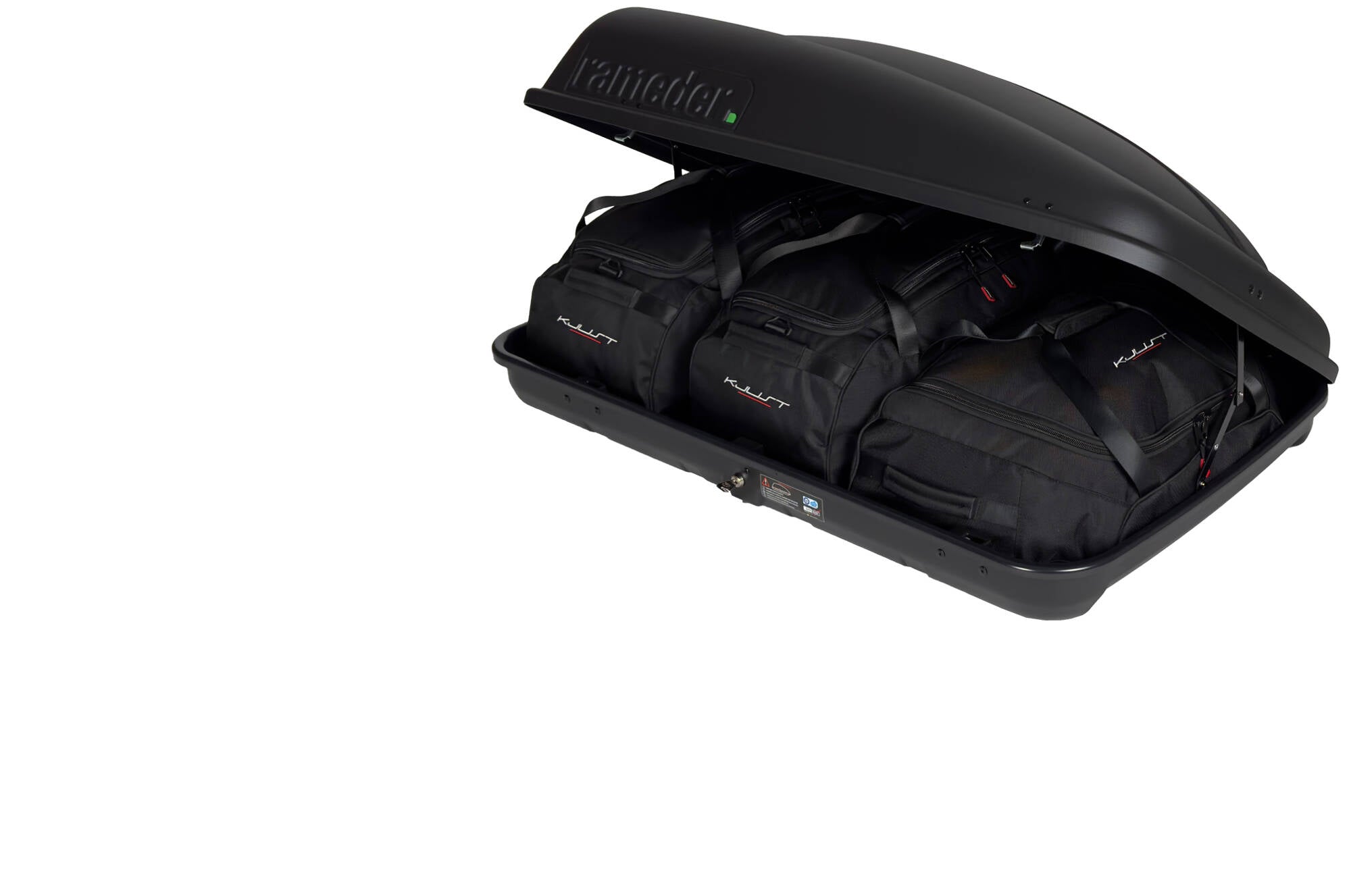 RAMEDER TOPBOX 350 3-delars väskset för takbox #färg_Svart