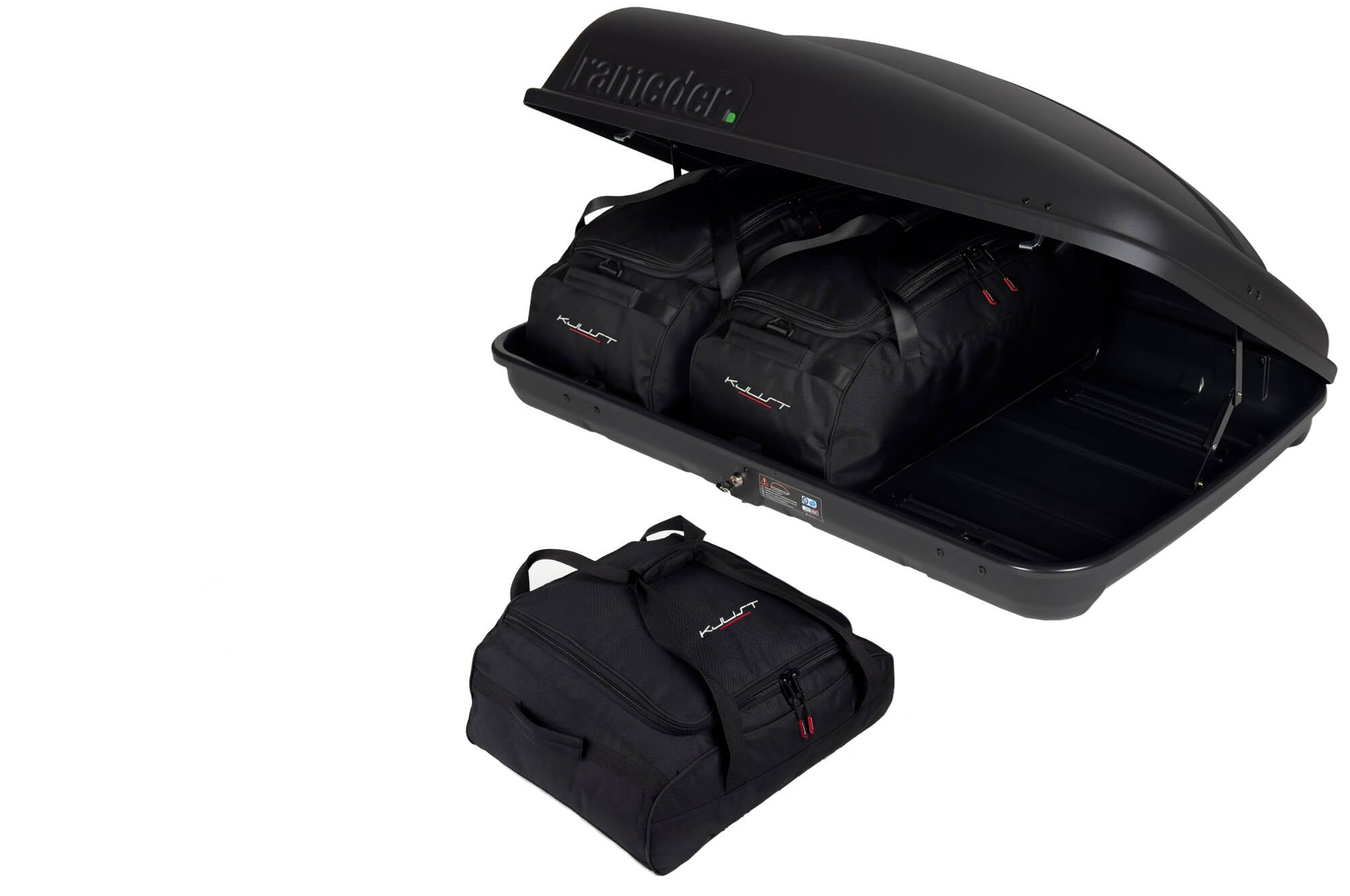 RAMEDER TOPBOX 350 3-delars väskset för takbox #färg_Svart