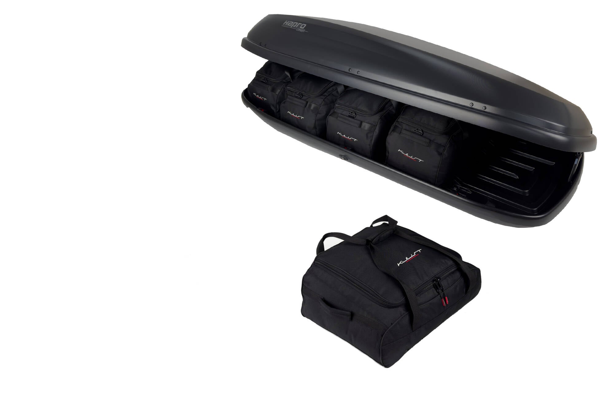 HAPRO CARVER 8.5 5-delars väskset för takbox #färg_Svart