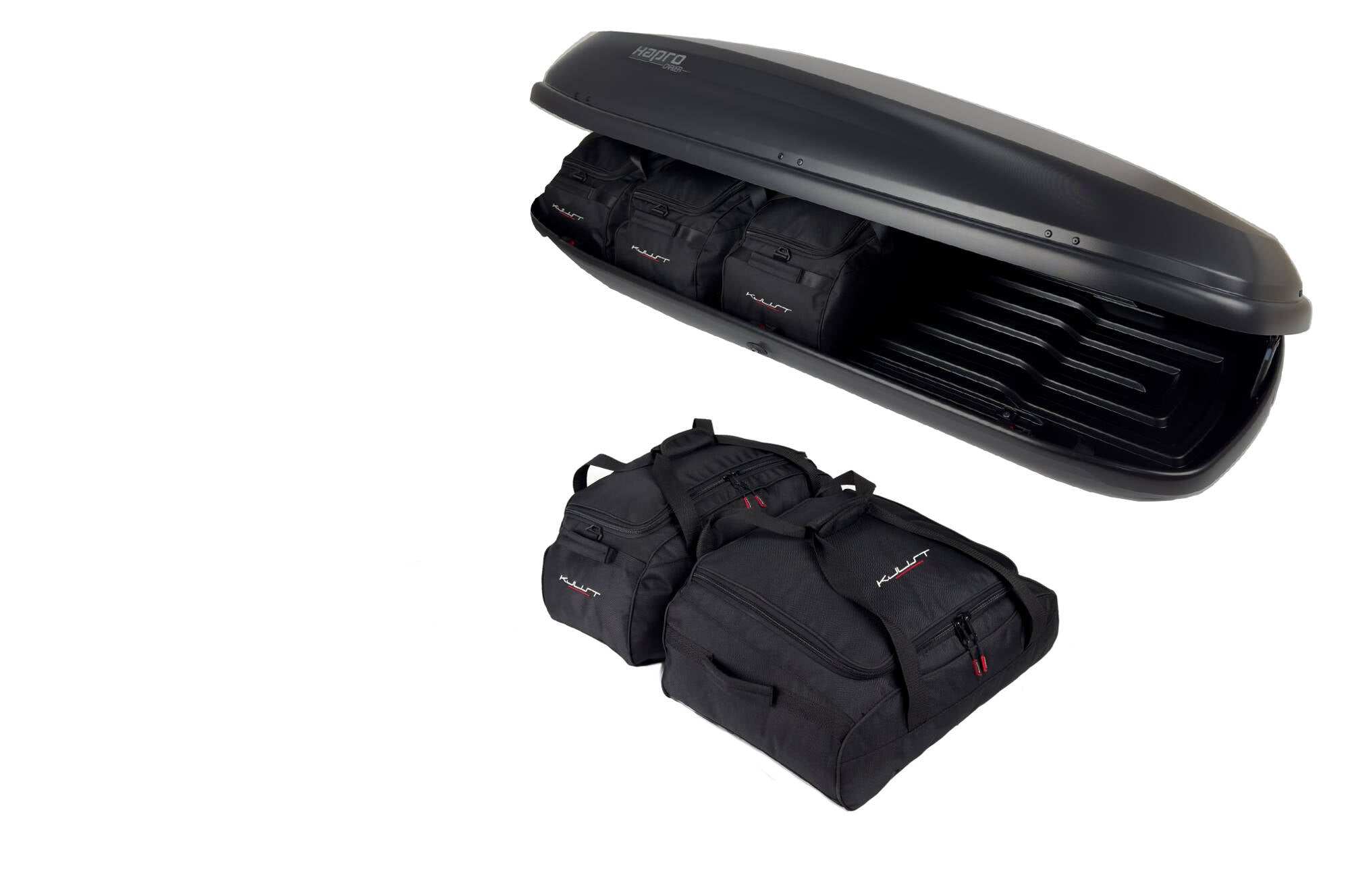 HAPRO CARVER 8.5 5-delars väskset för takbox #färg_Svart