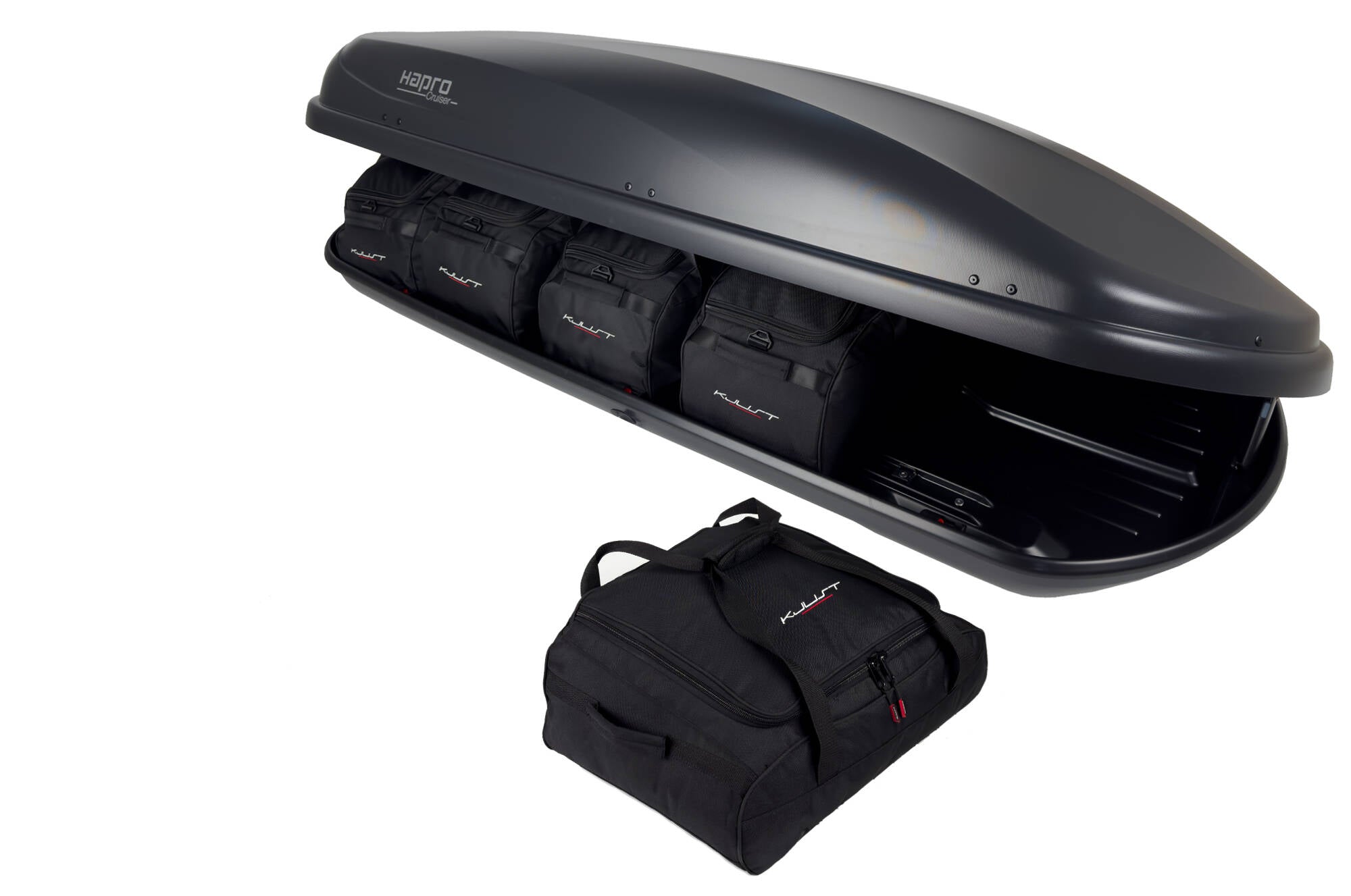 HAPRO CRUISER 10.8 5-delars väskset för takbox #färg_Svart