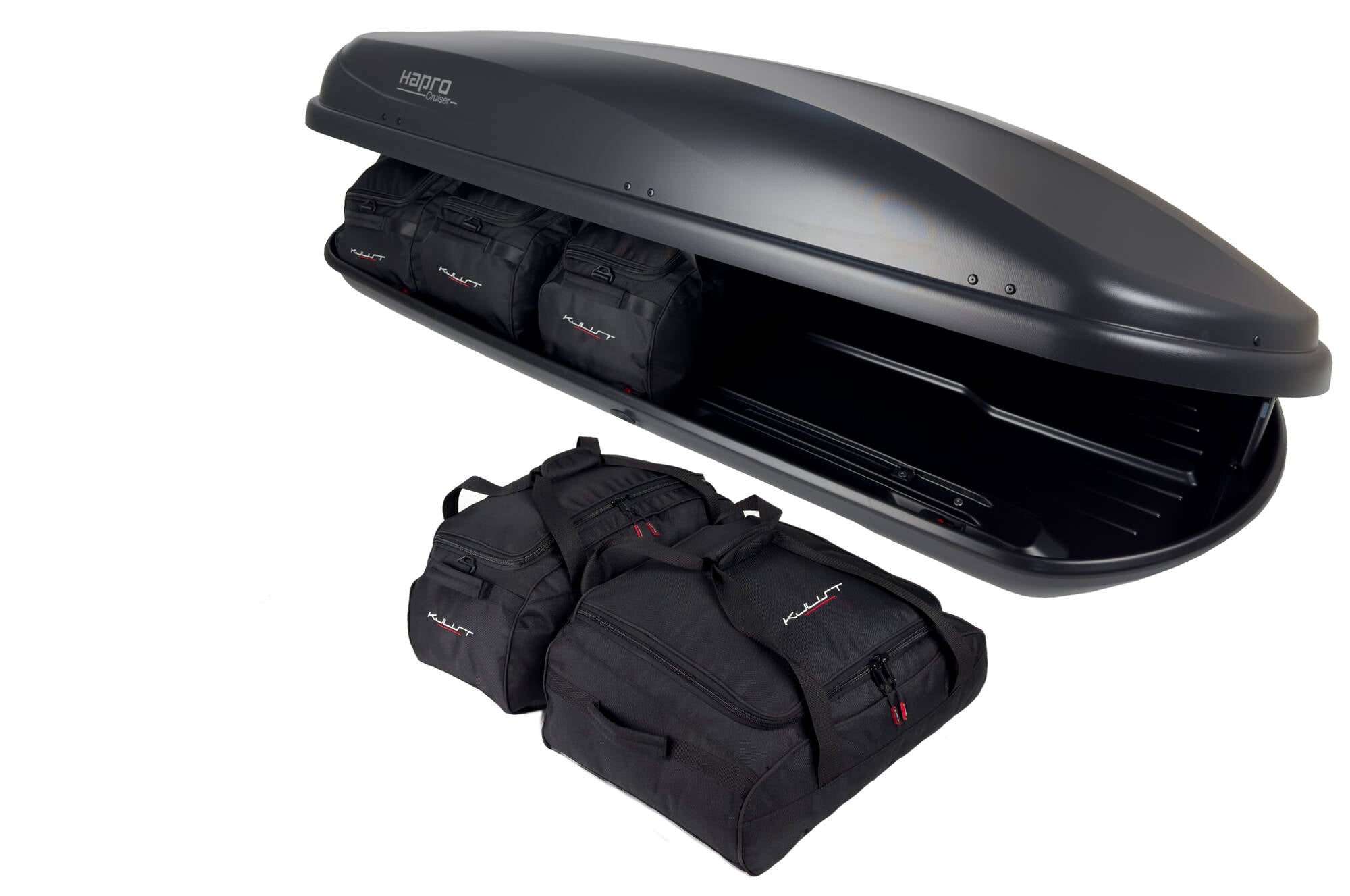 HAPRO CRUISER 10.8 5-delars väskset för takbox #färg_Svart