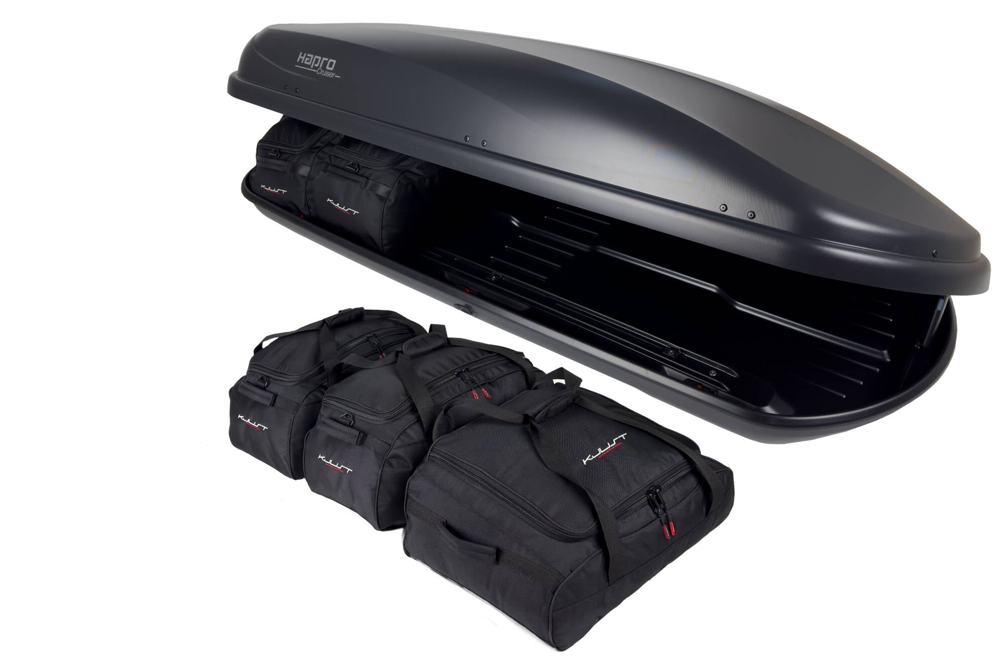 HAPRO CRUISER 10.8 5-delars väskset för takbox #färg_Svart