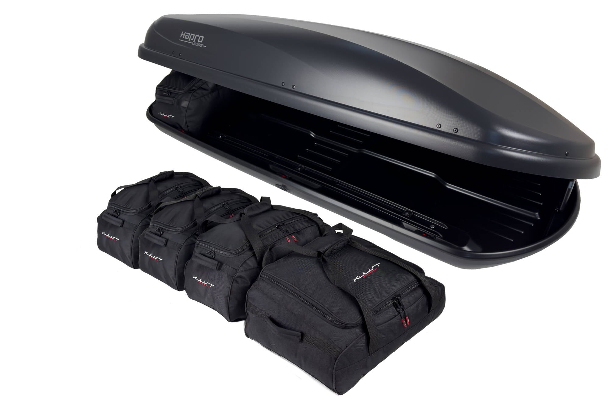 HAPRO CRUISER 10.8 5-delars väskset för takbox #färg_Svart