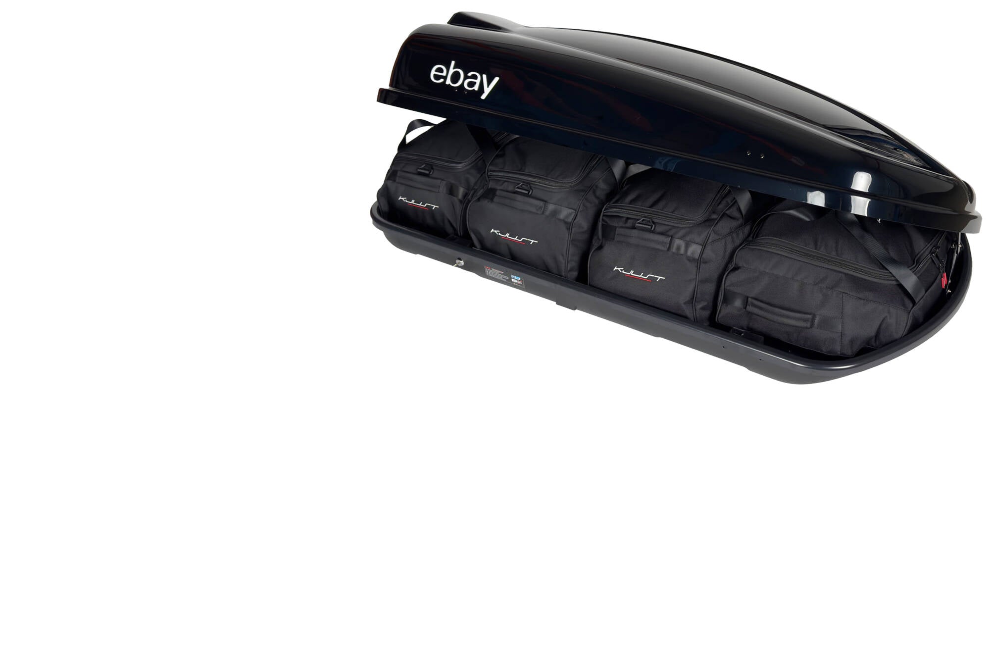 LEVUP EBAY EDITION 420 4-delars väskset för takbox #färg_Svart