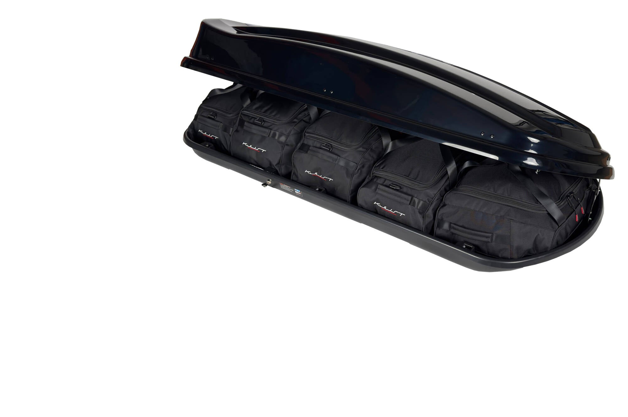 LEVUP SPACE 530 DUO 5-delars väskset för takbox #färg_Svart