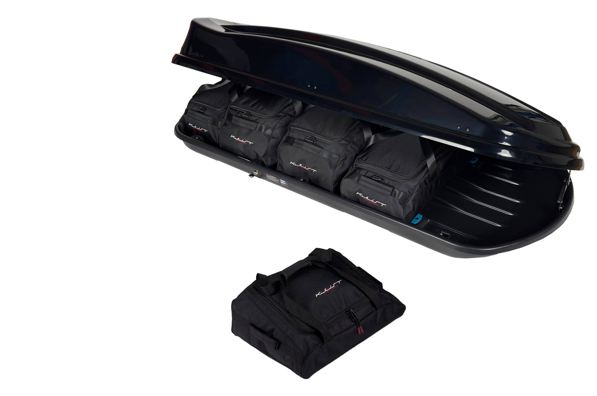 LEVUP SPACE 530 DUO 5-delars väskset för takbox #färg_Svart