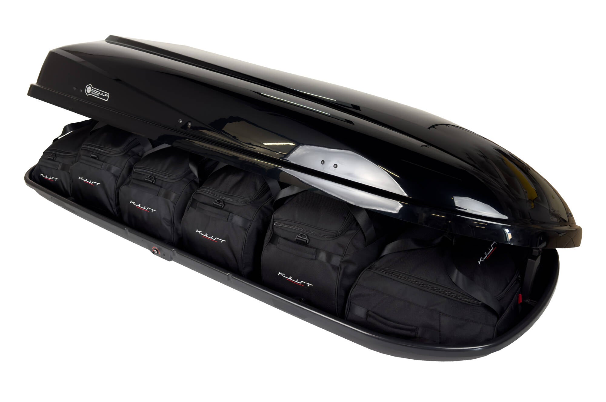 MODULA TRAVEL EXCLUSIVE 650 6-delars väskset för takbox #färg_Svart