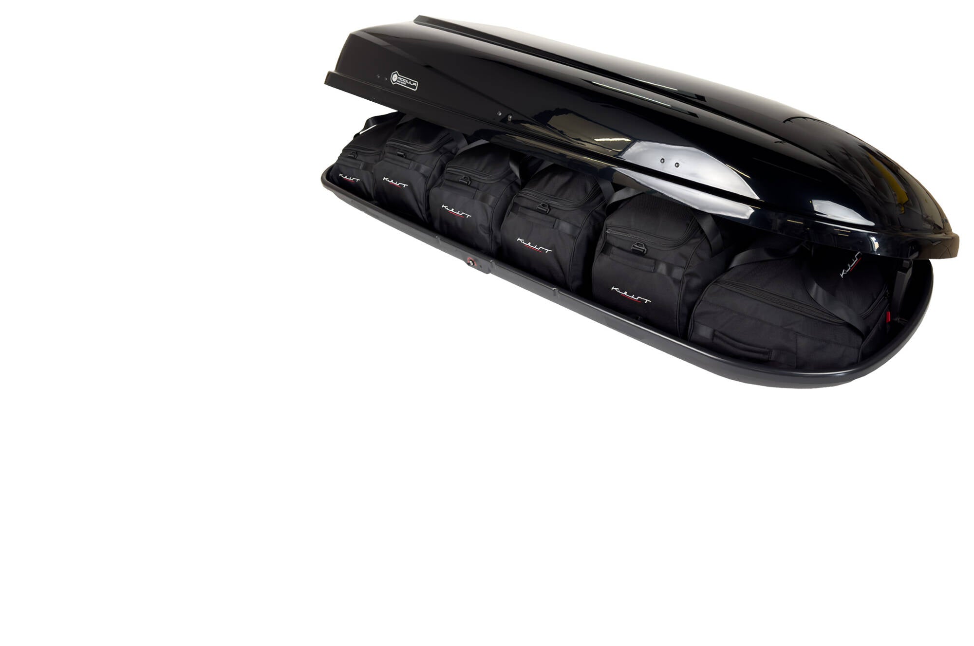 MODULA TRAVEL EXCLUSIVE 650 6-delars väskset för takbox #färg_Svart