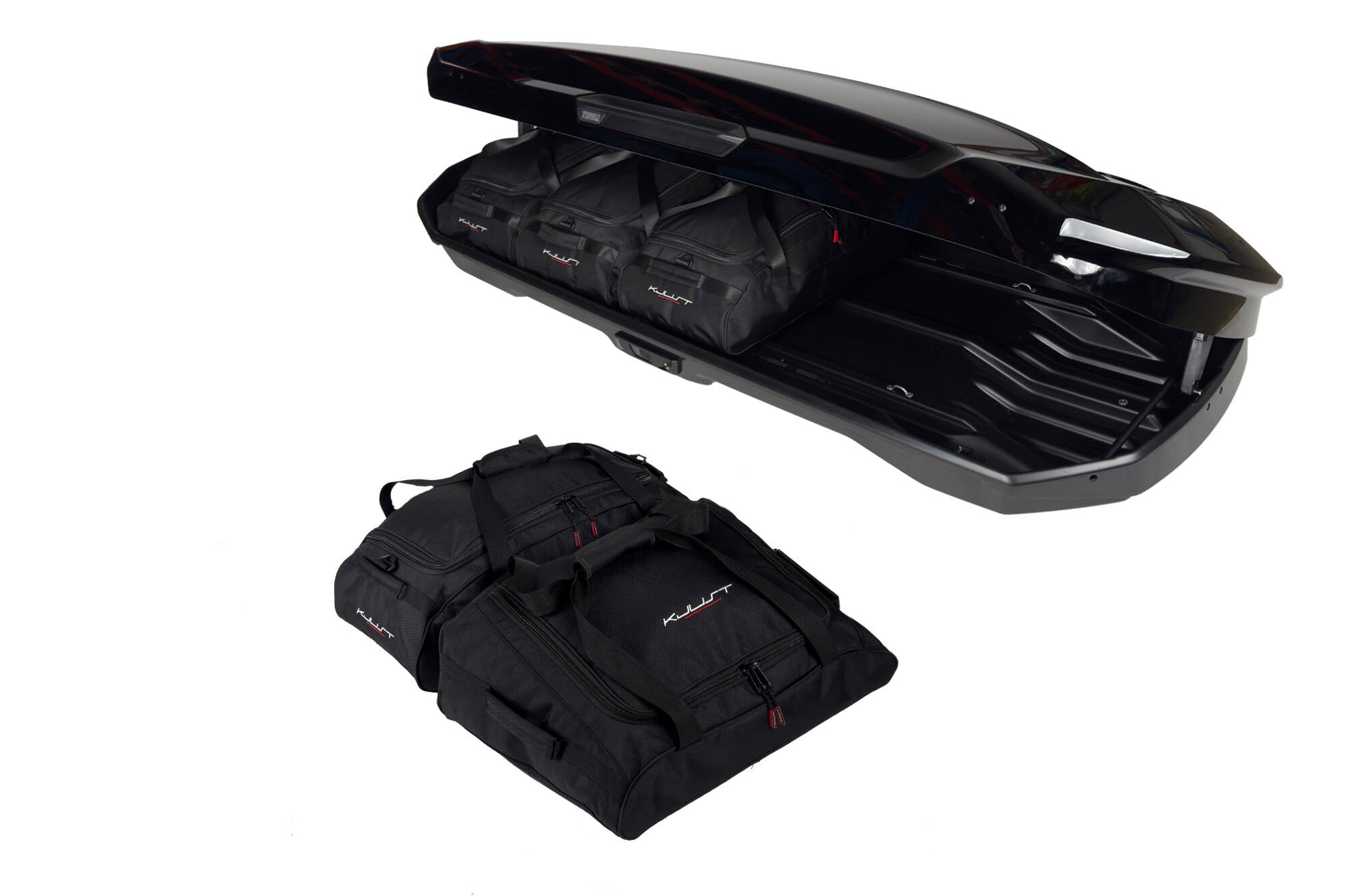 THULE MOTION 3 XXL LOW 5-delars väskset för takbox #färg_Svart