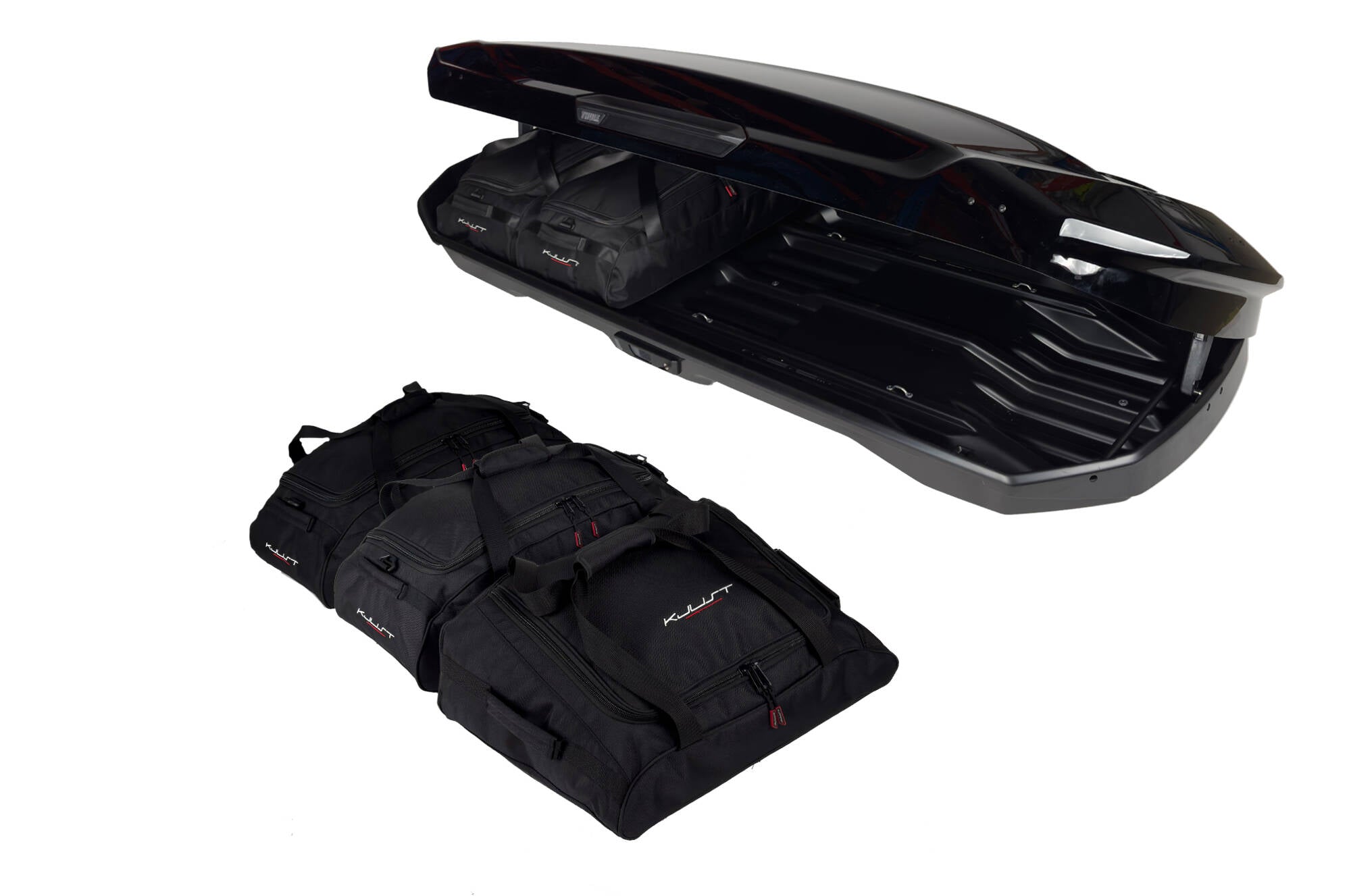 THULE MOTION 3 XXL LOW 5-delars väskset för takbox #färg_Svart