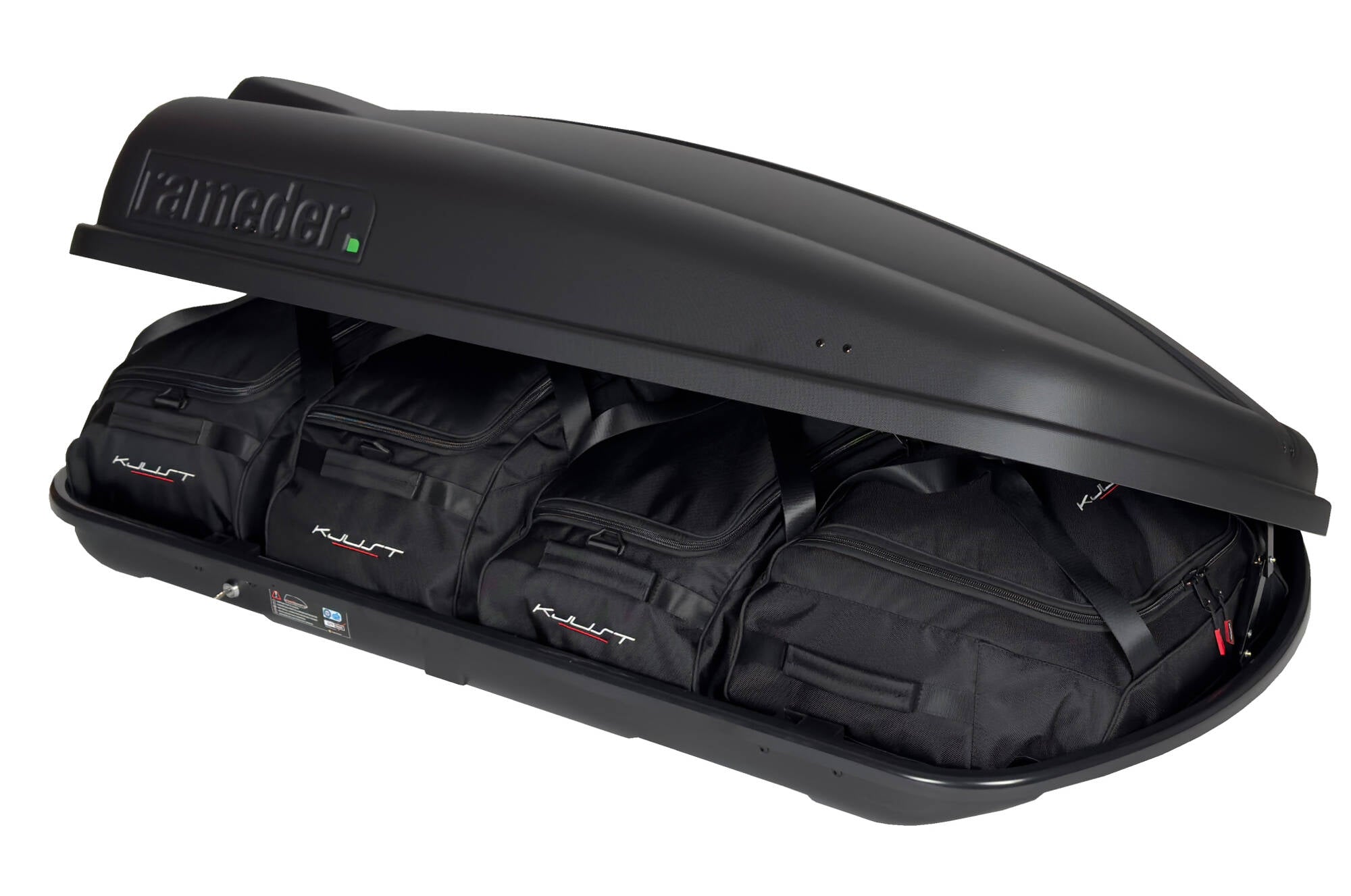RAMEDER TOPBOX 420 4-delars väskset för takbox #färg_Svart