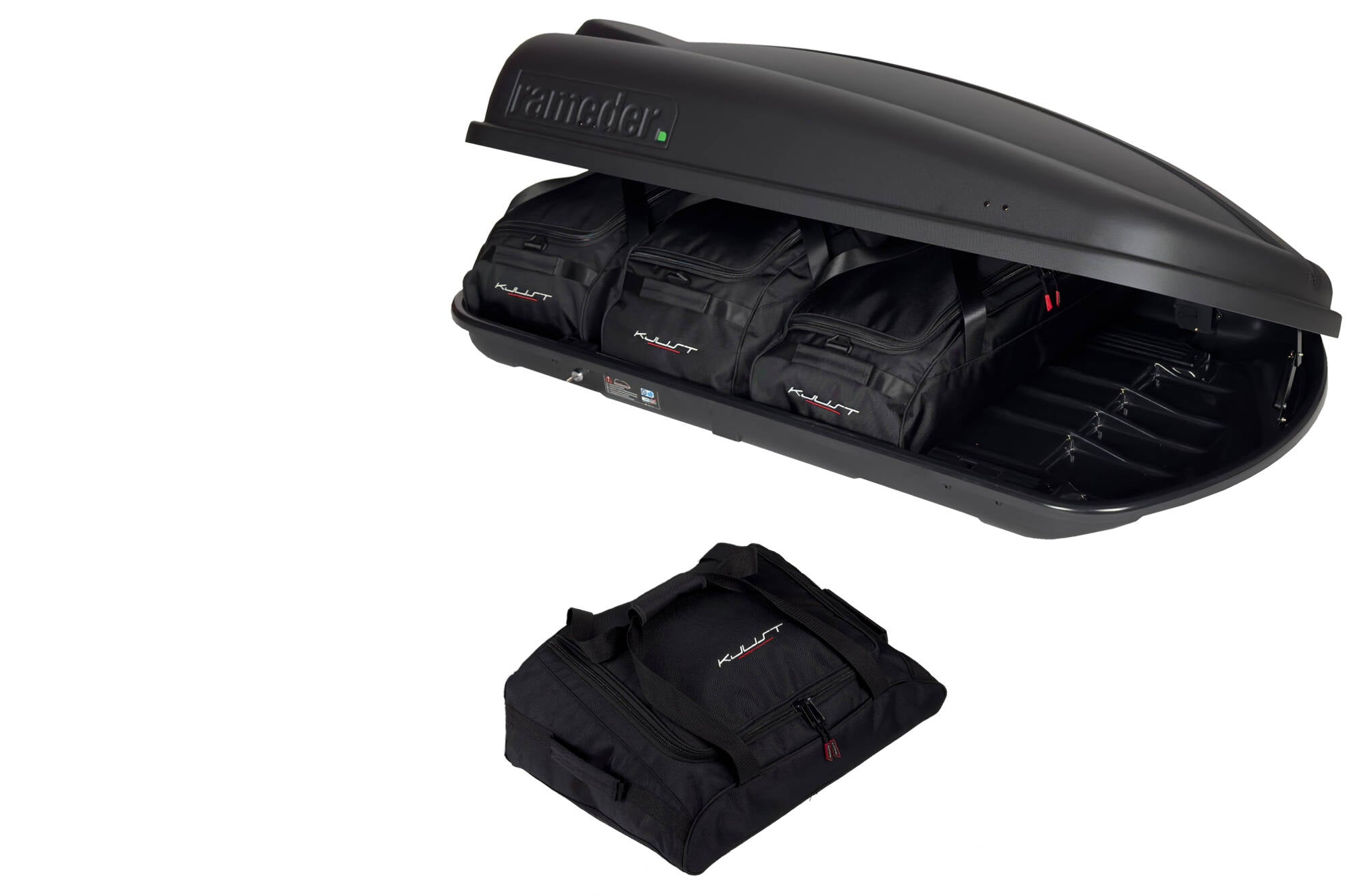 RAMEDER TOPBOX 420 4-delars väskset för takbox #färg_Svart