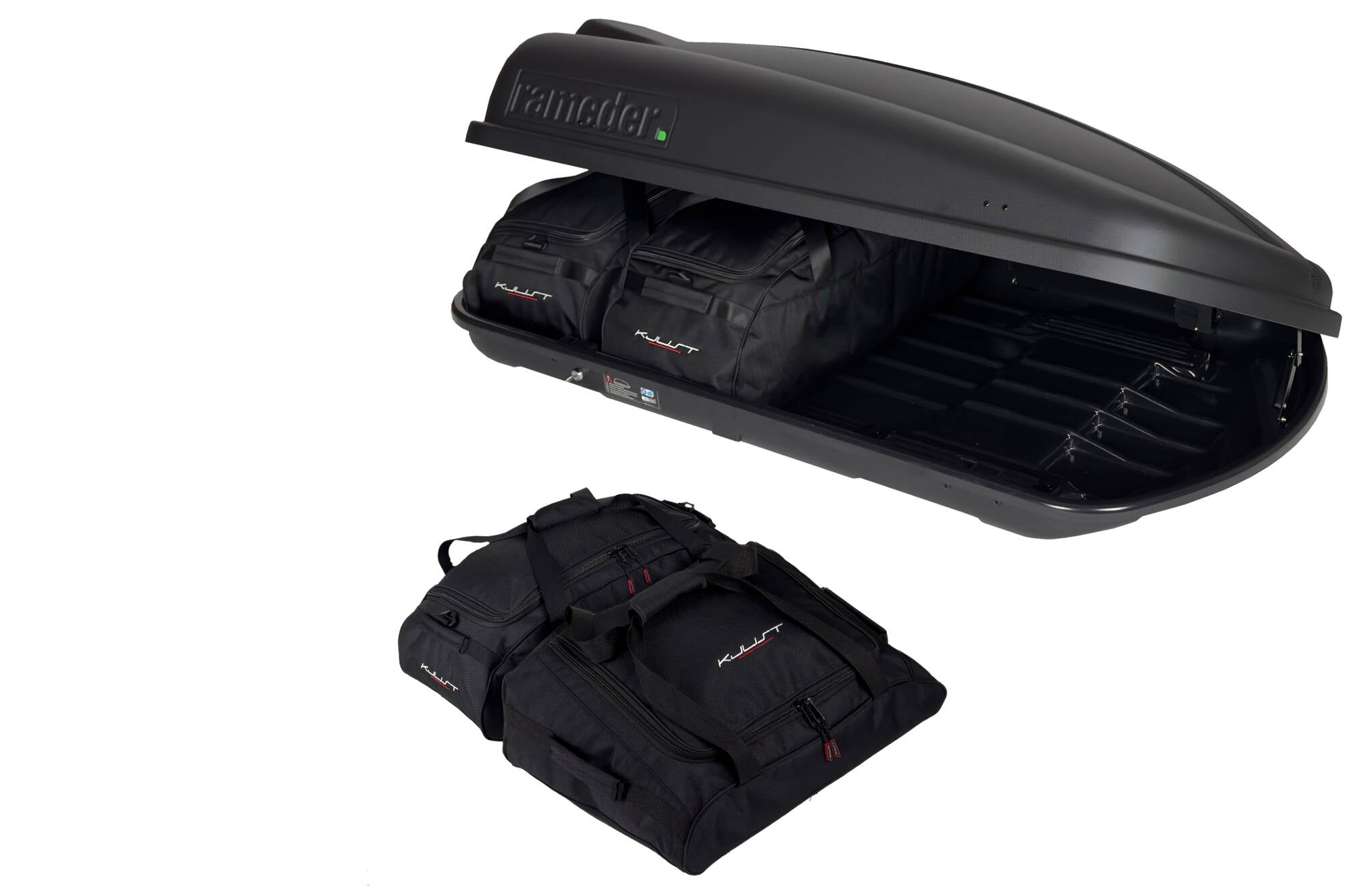 RAMEDER TOPBOX 420 4-delars väskset för takbox #färg_Svart