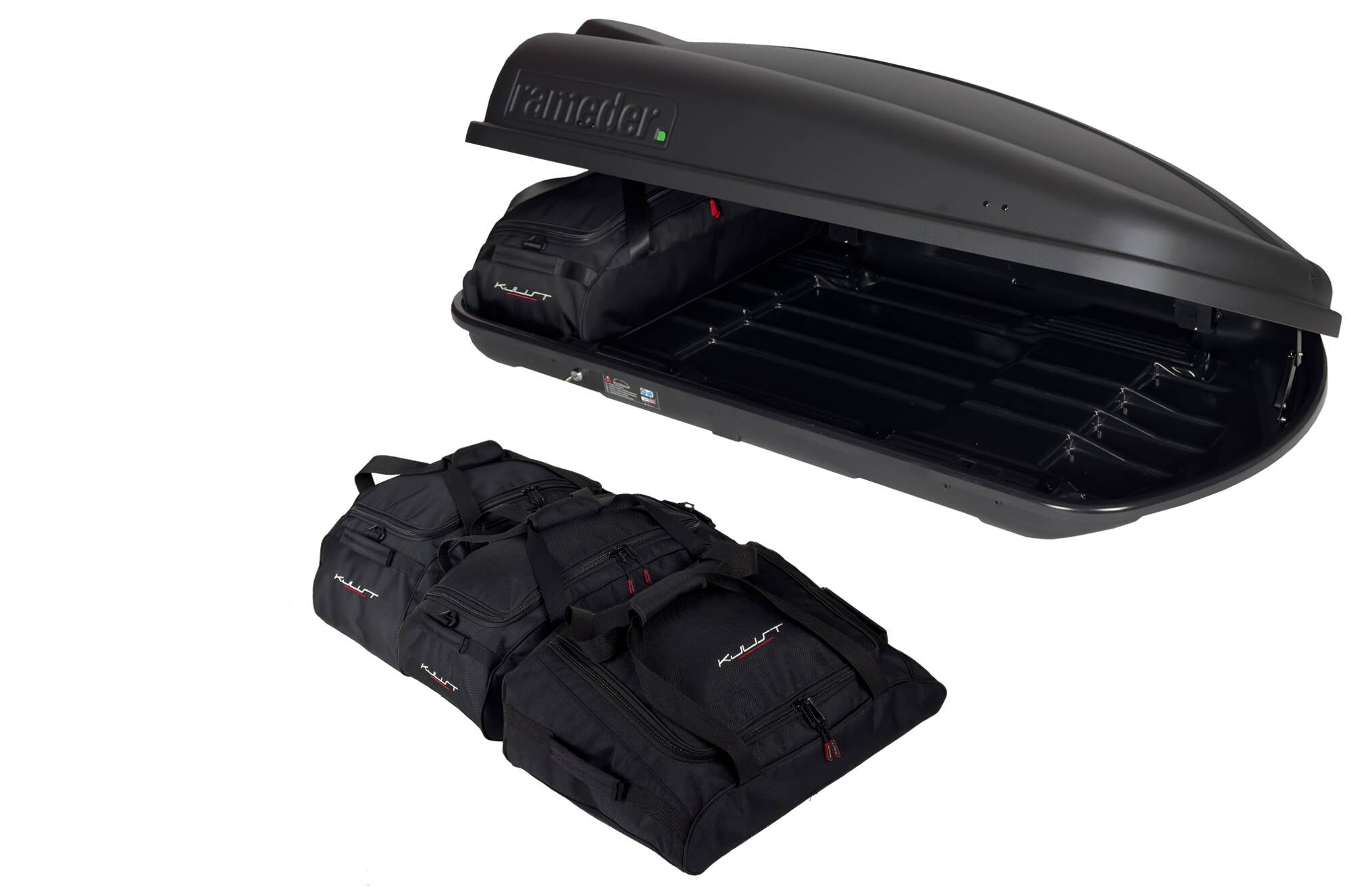 RAMEDER TOPBOX 420 4-delars väskset för takbox #färg_Svart