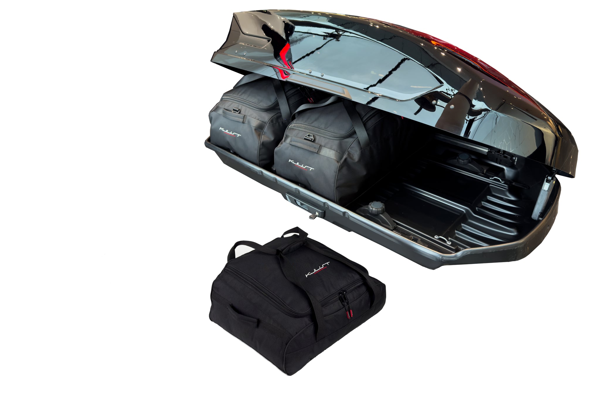 LEXUS M PW308-00010 415L 3-delars väskset för takbox #färg_Svart