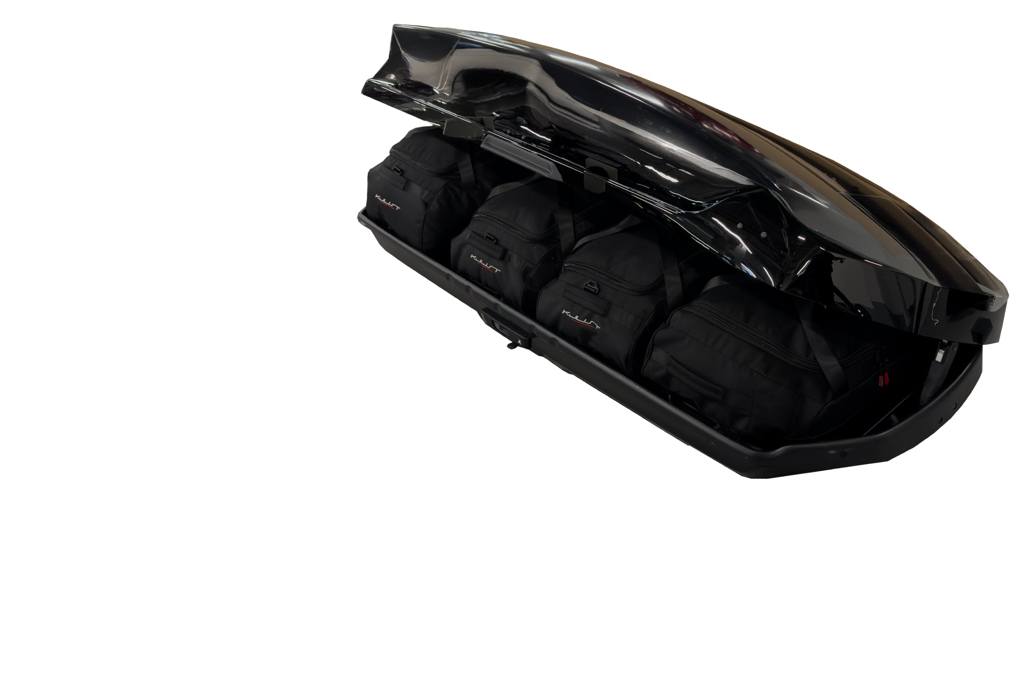 TOYOTA XL PW308-00015 510L 4-delars väskset för takbox #färg_Svart