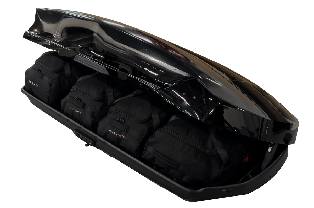 TOYOTA XL PW308-00015 510L 4-delars väskset för takbox #färg_Svart