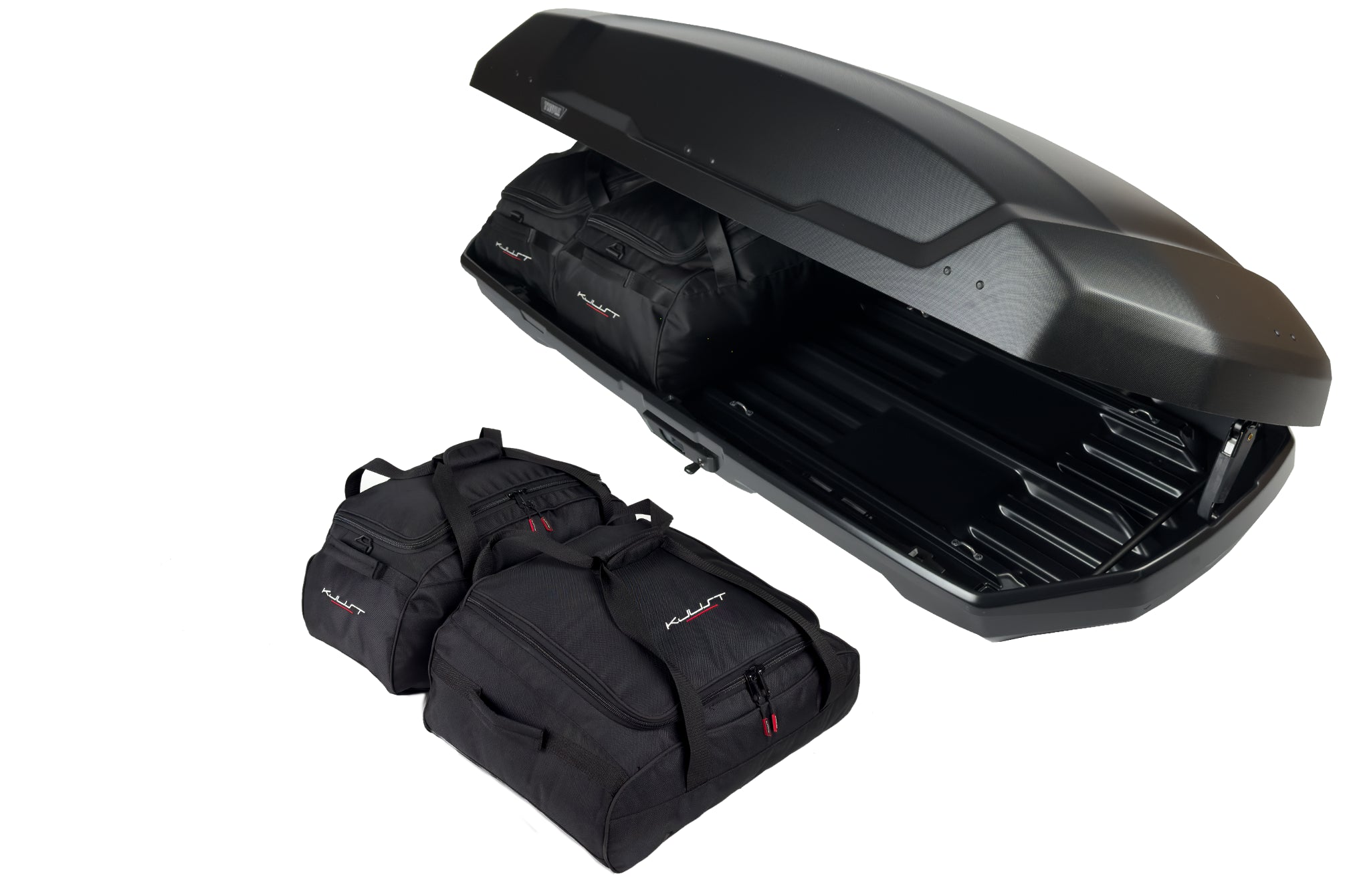 THULE FORCE 3 L 4-delars väskset för takbox #färg_Svart