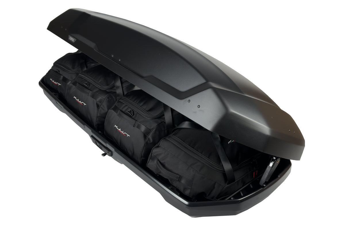 THULE FORCE 3 L 4-delars väskset för takbox #färg_Svart