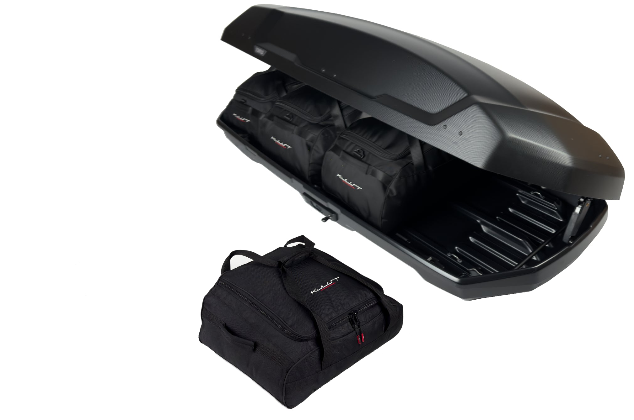 THULE FORCE 3 L 4-delars väskset för takbox #färg_Svart