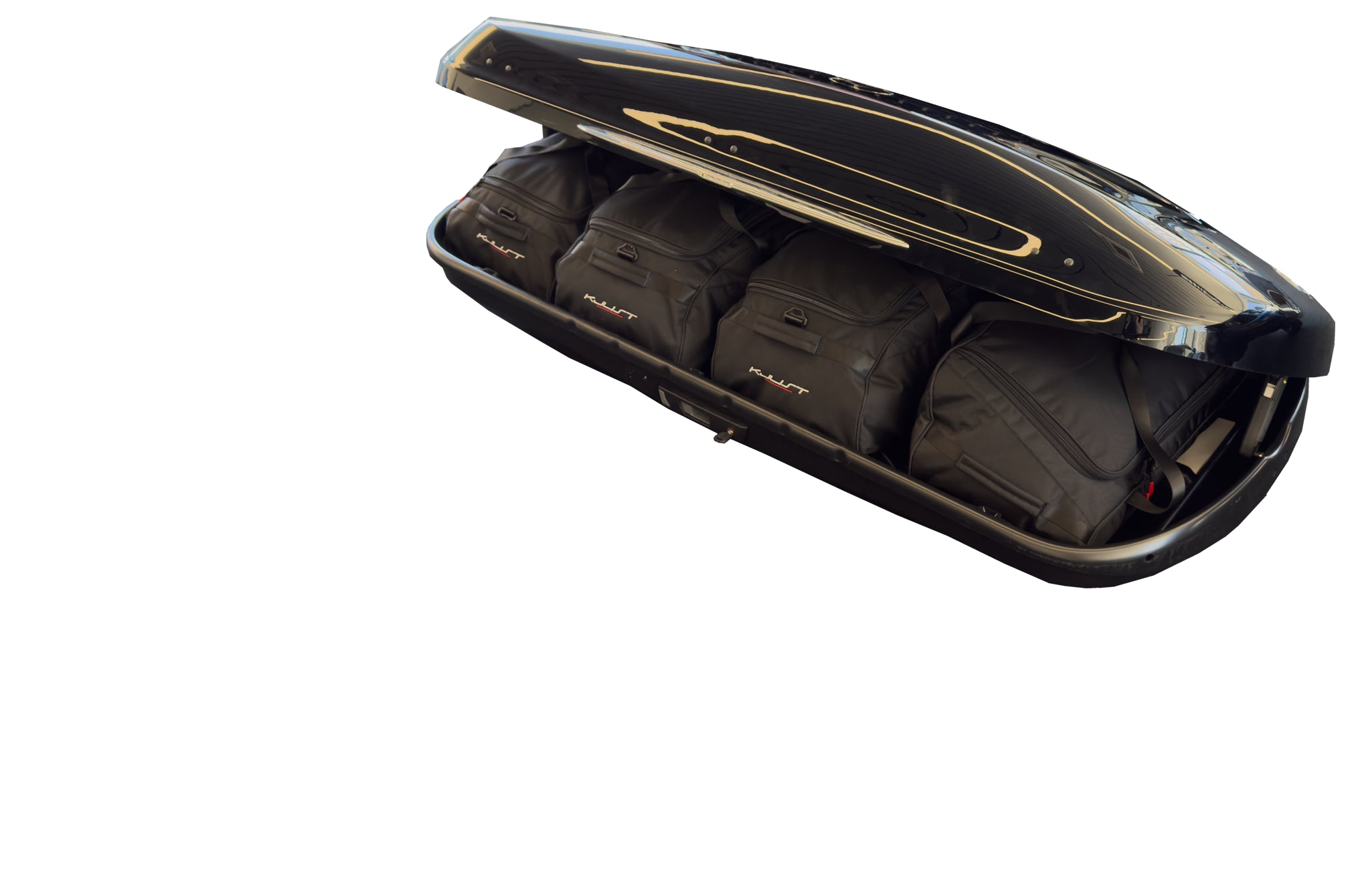 MERCEDES-BENZ A0008400500 430L 4-delars väskset för takbox #färg_Svart