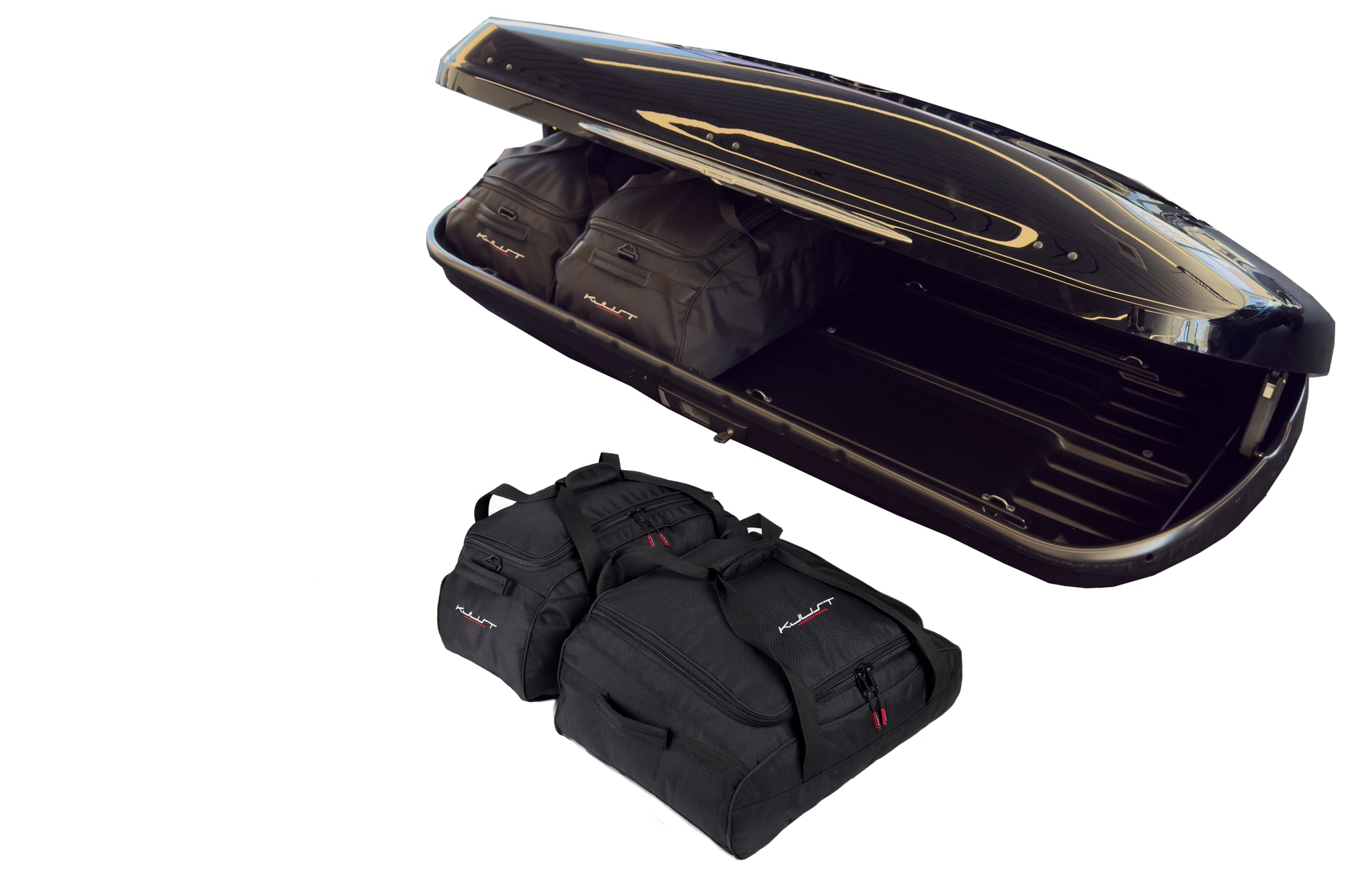 MERCEDES-BENZ A0008400500 430L 4-delars väskset för takbox #färg_Svart