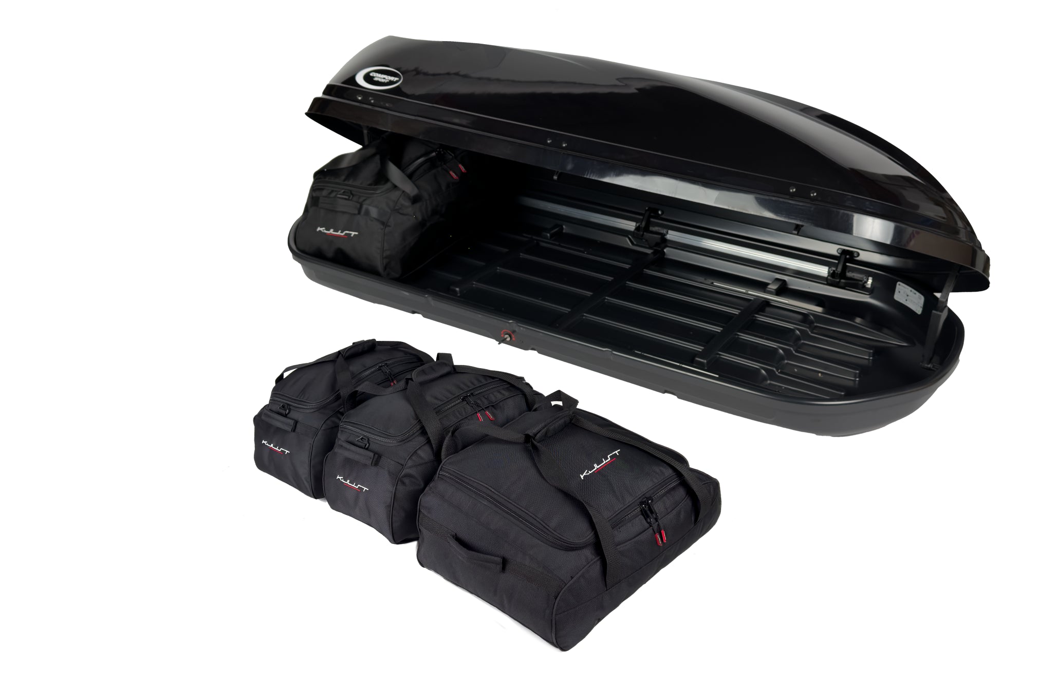 COMFORT SPORT 520 4-delars väskset för takbox #färg_Svart