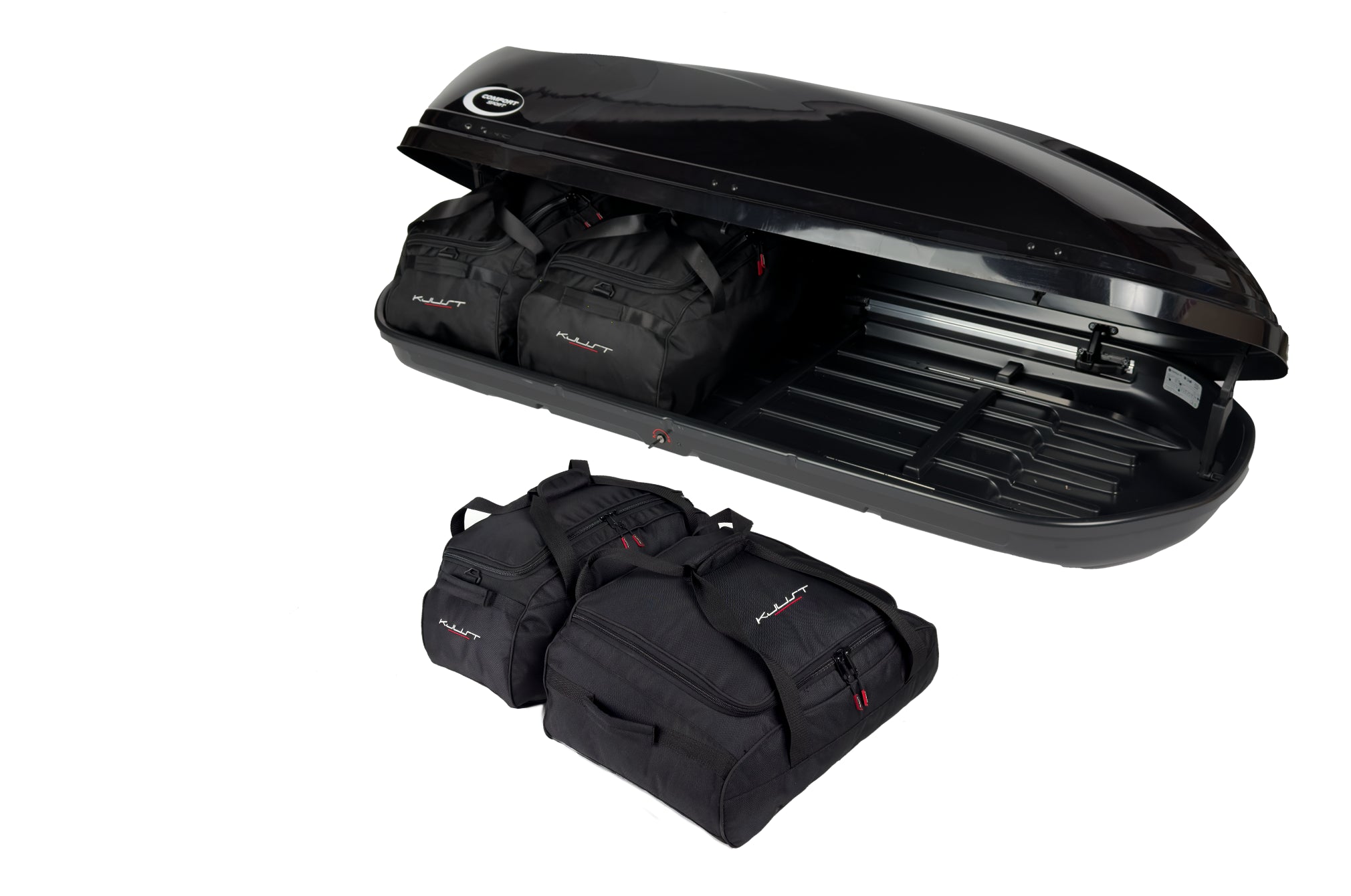 COMFORT SPORT 520 4-delars väskset för takbox #färg_Svart