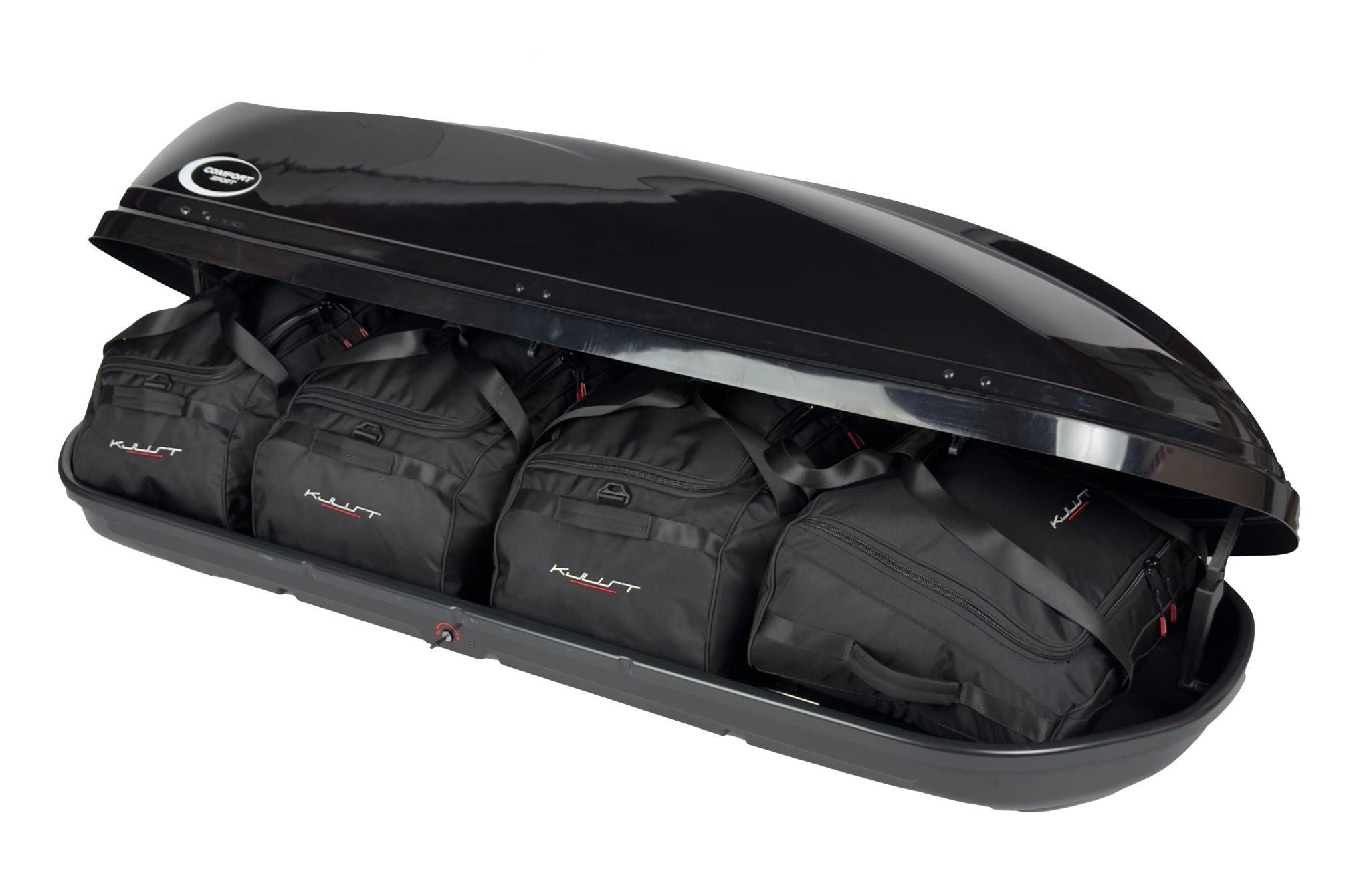 COMFORT SPORT 520 4-delars väskset för takbox #färg_Svart