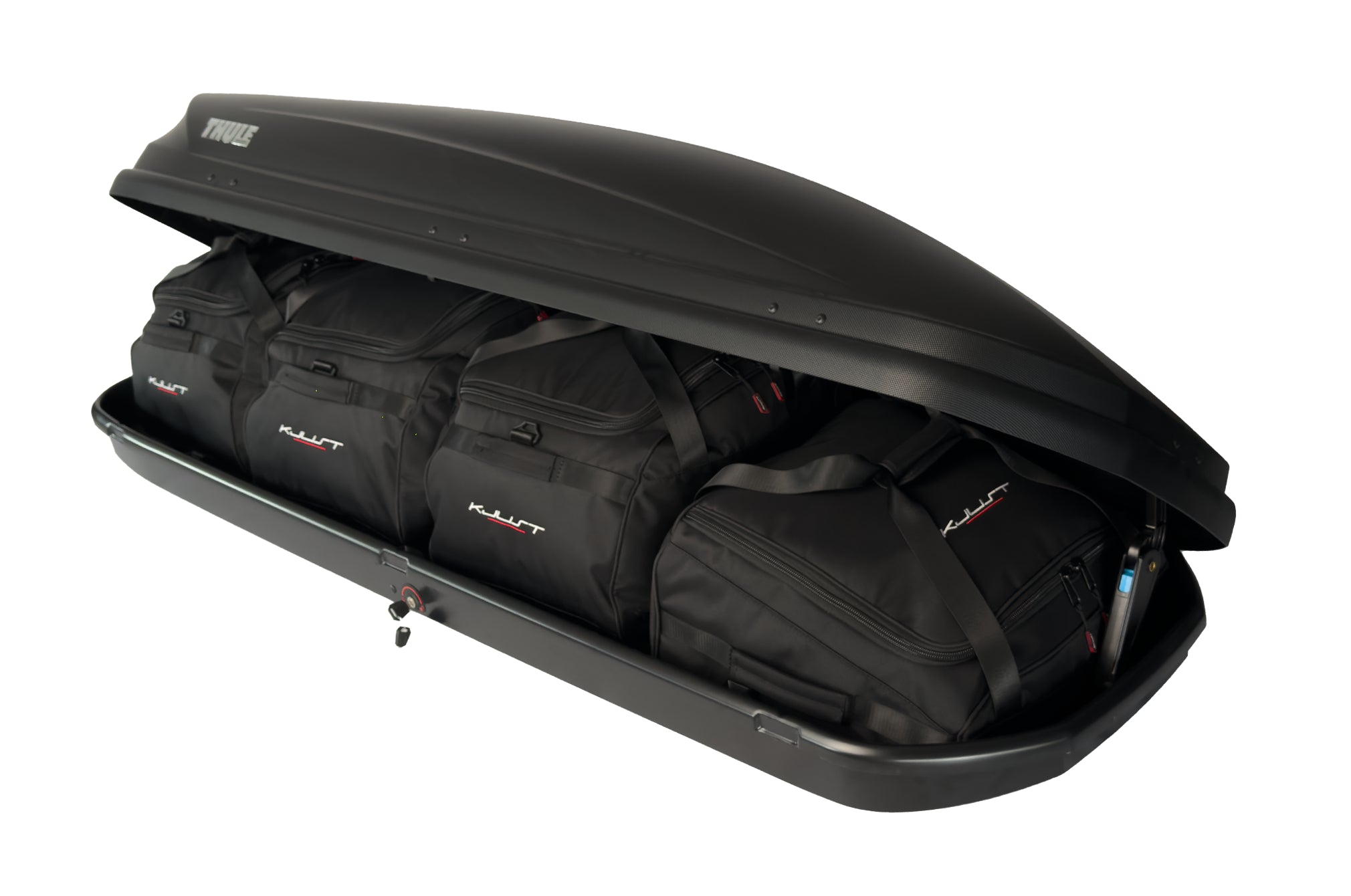 THULE PACIFIC 600 4-delars väskset för takbox #färg_Svart