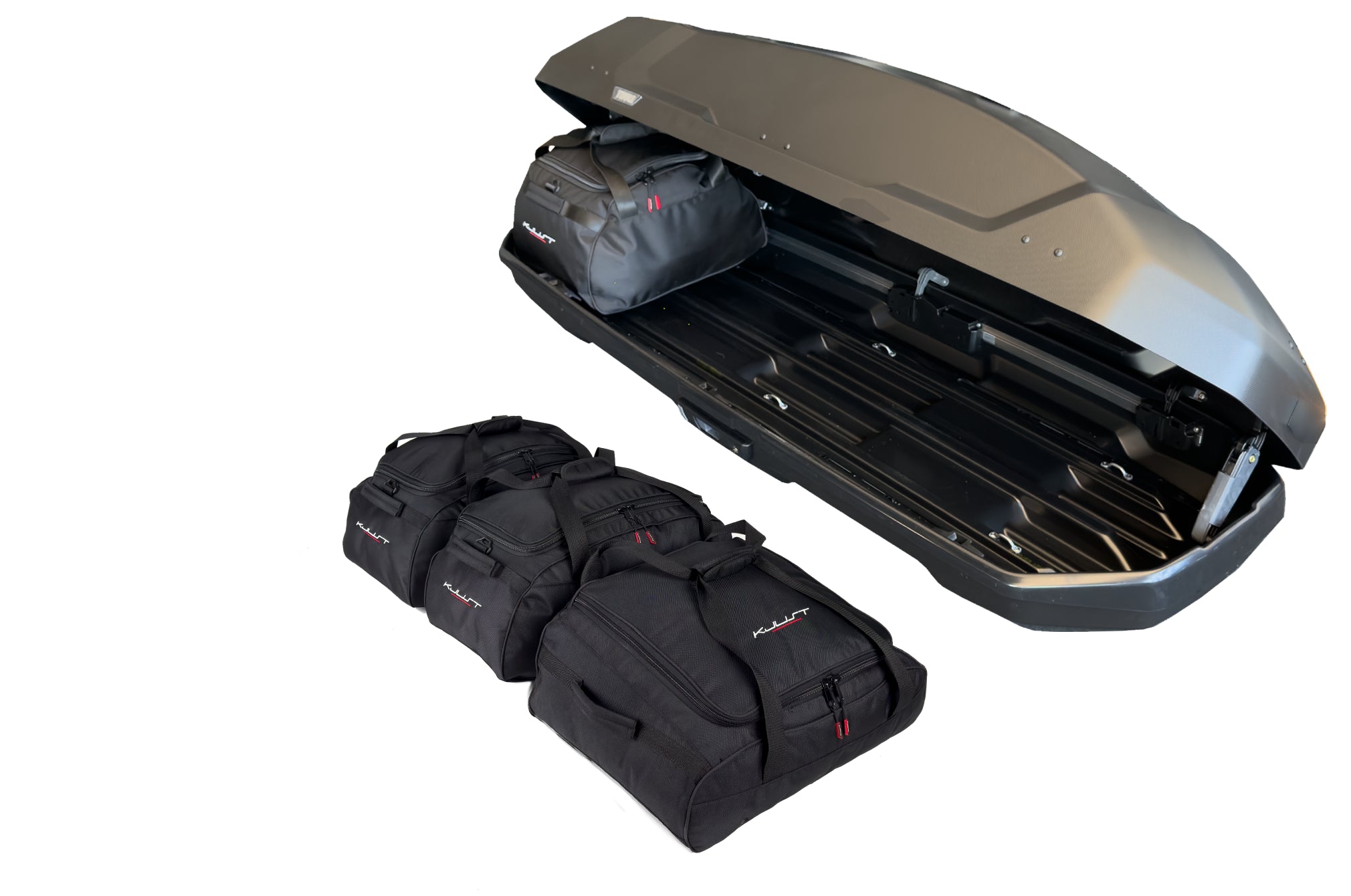 THULE FORCE 3 L SPORT 4-delars väskset för takbox #färg_Svart