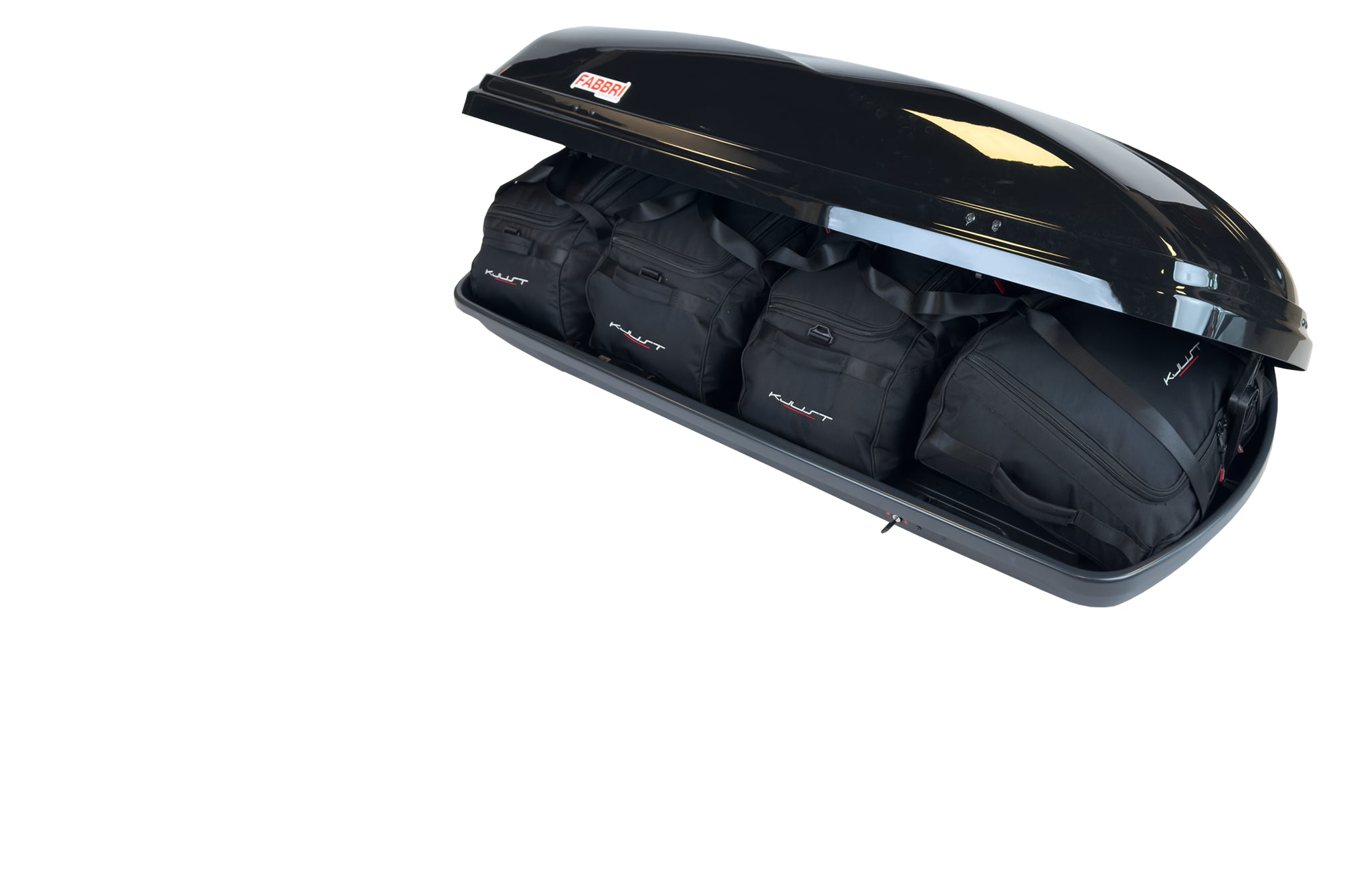 FABBRI CAR BOX 430 4-delars väskset för takbox #färg_Svart