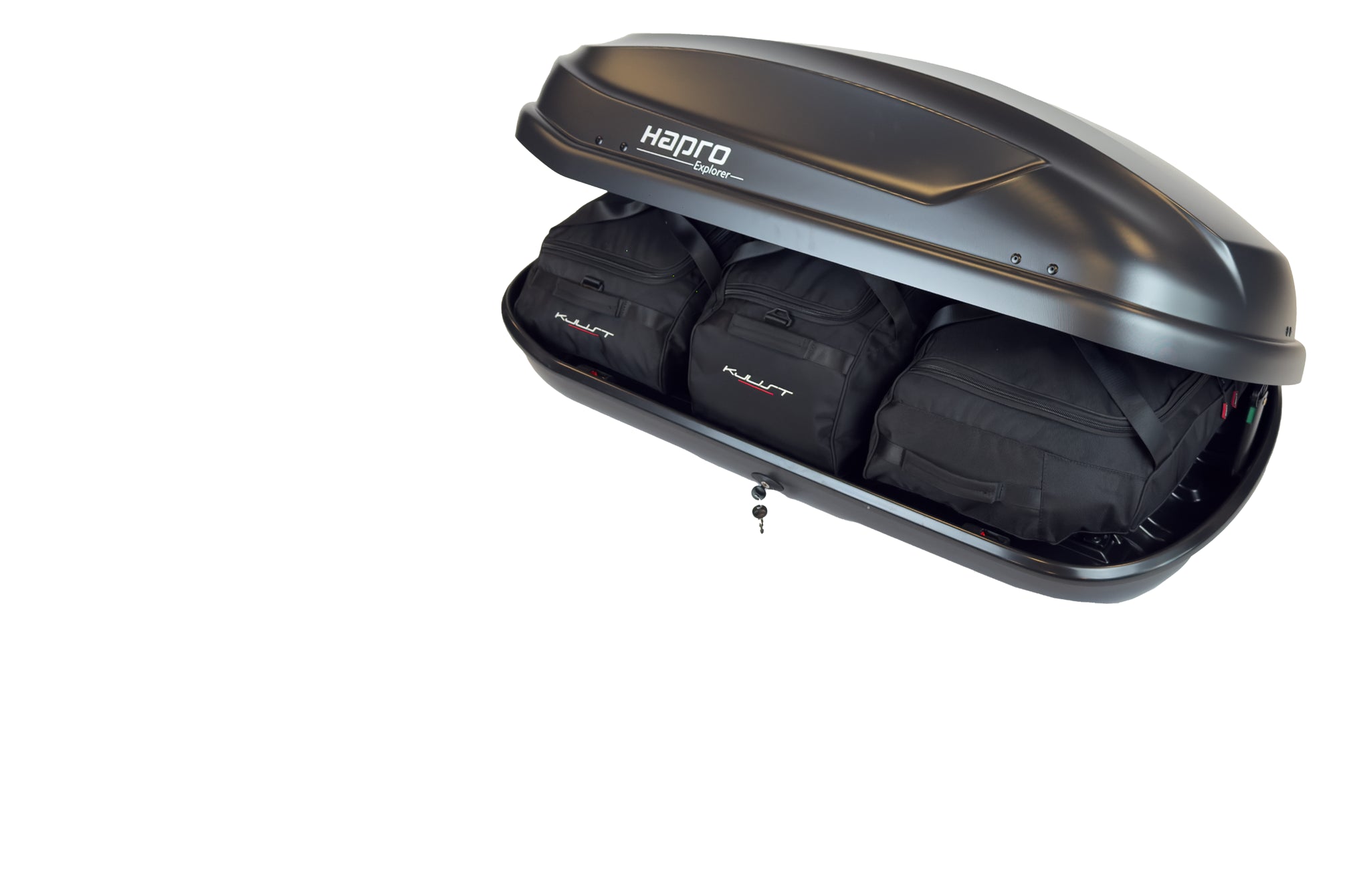 HAPRO EXPLORER 100 3-delars väskset för takbox #färg_Svart