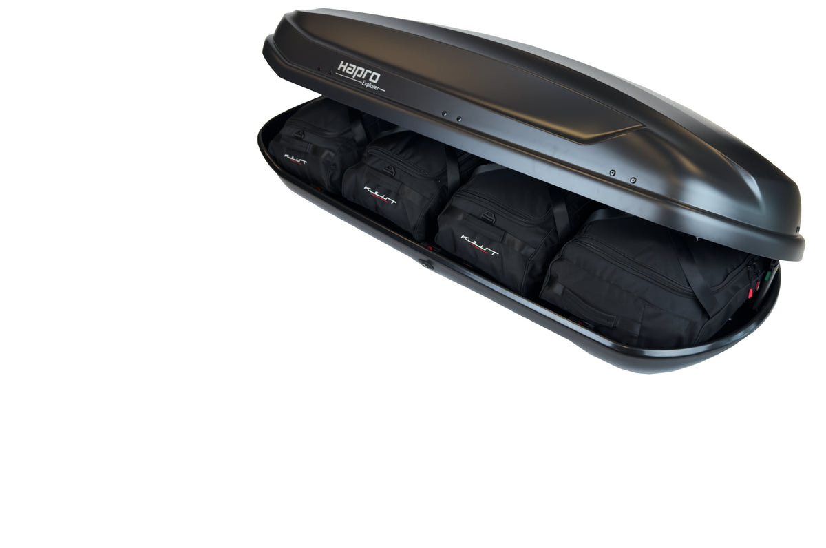 HAPRO EXPLORER 400 4-delars väskset för takbox #färg_Svart