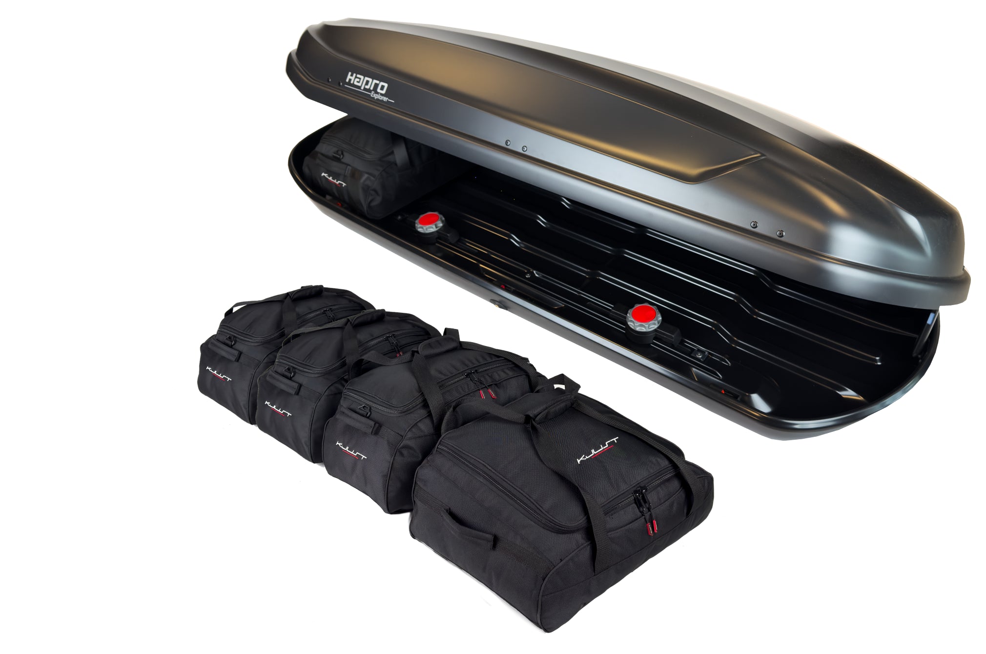 HAPRO EXPLORER 500 5-delars väskset för takbox #färg_Svart