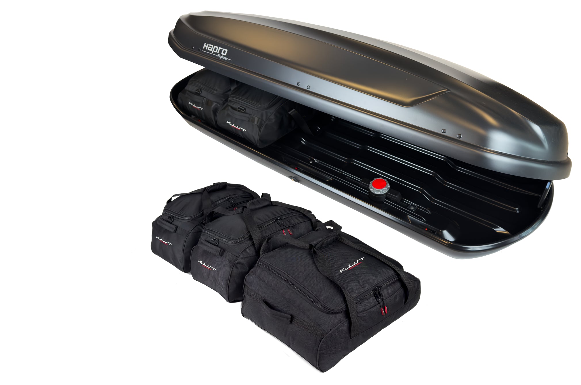 HAPRO EXPLORER 500 5-delars väskset för takbox #färg_Svart
