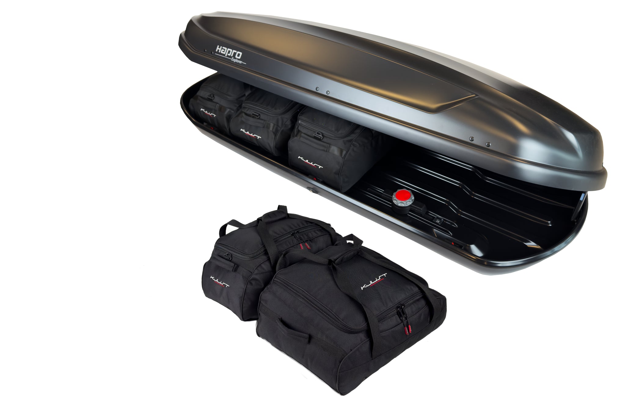 HAPRO EXPLORER 500 5-delars väskset för takbox #färg_Svart