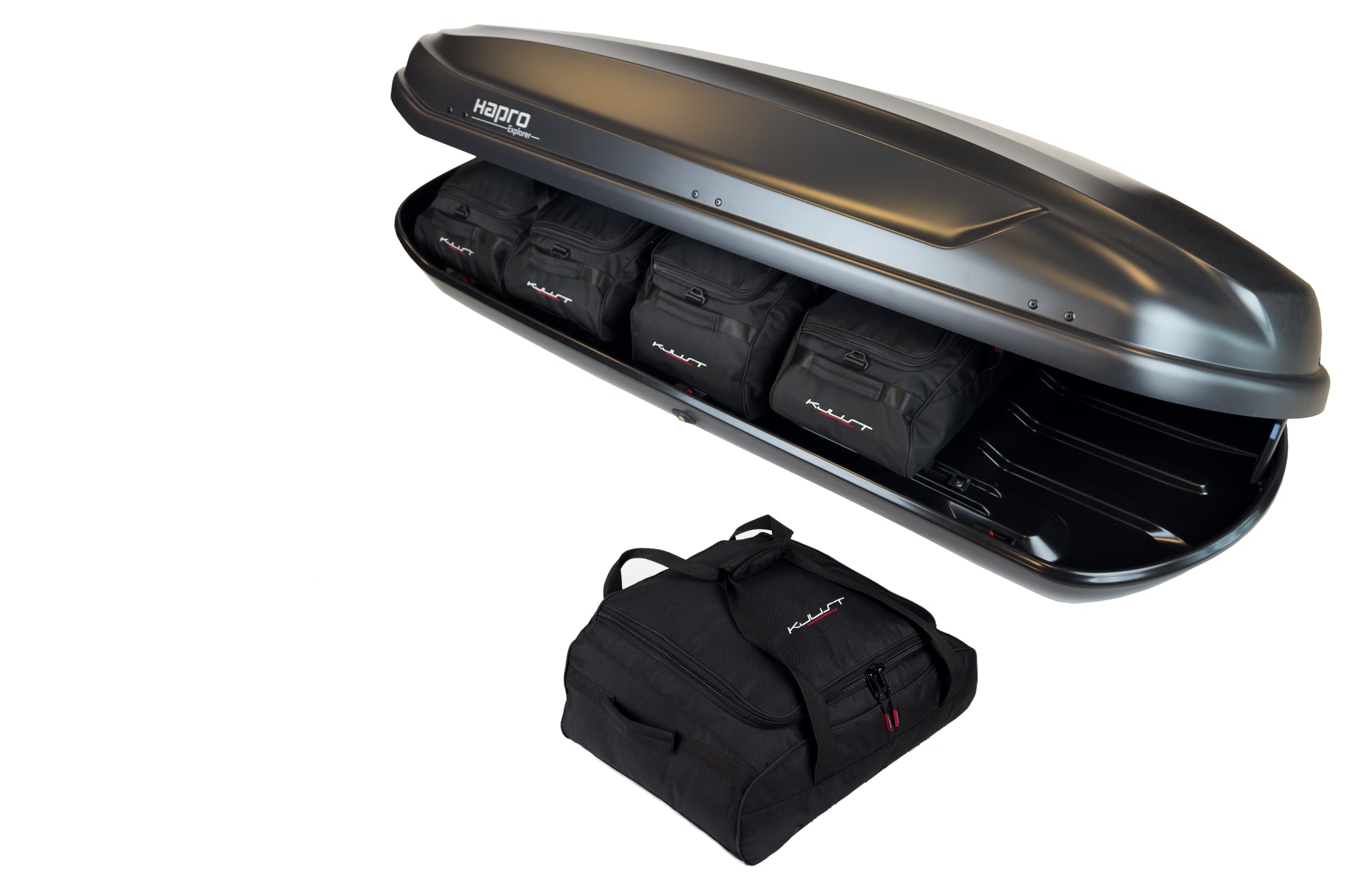 HAPRO EXPLORER 500 5-delars väskset för takbox #färg_Svart