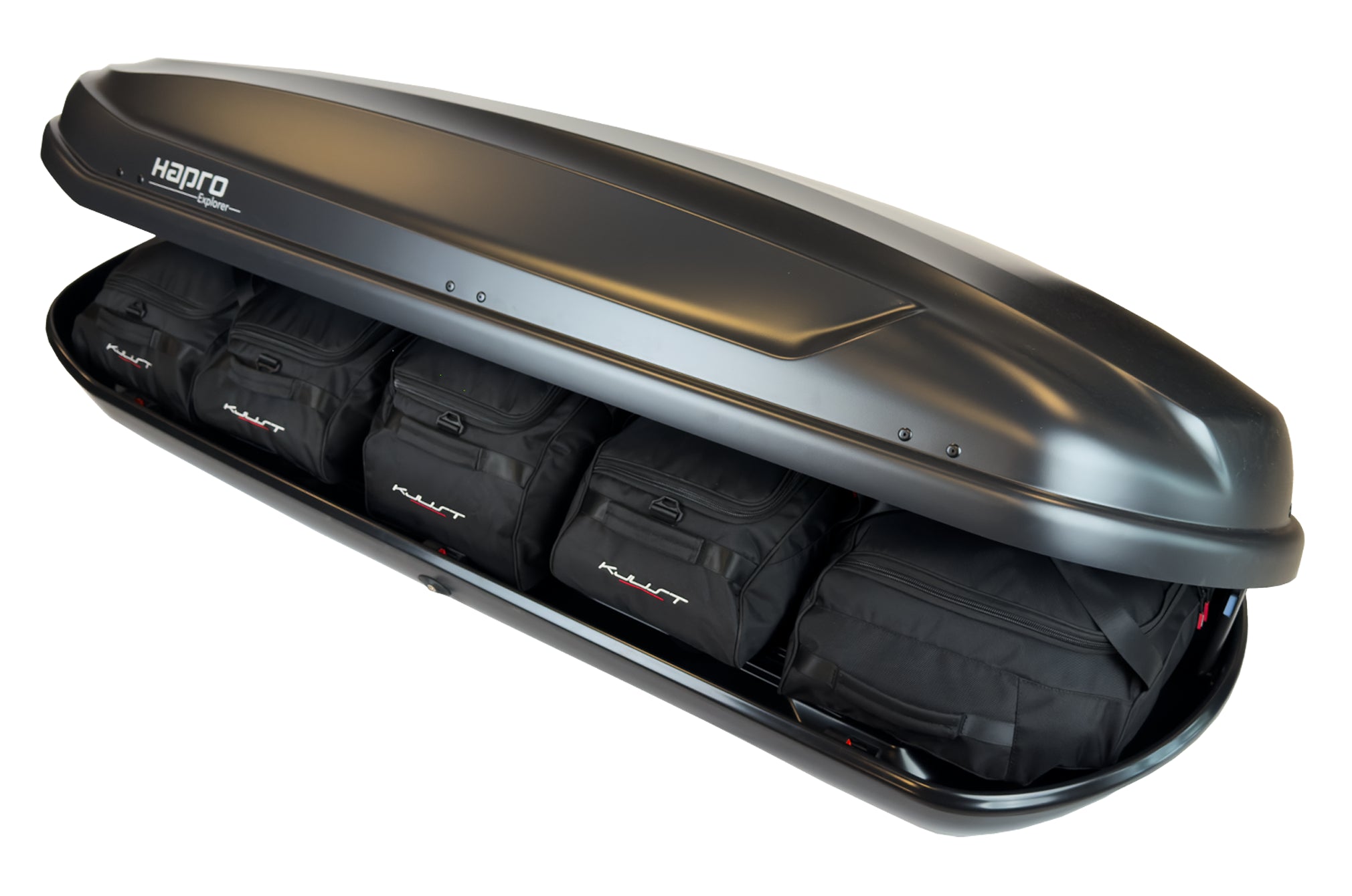 HAPRO EXPLORER 500 5-delars väskset för takbox #färg_Svart