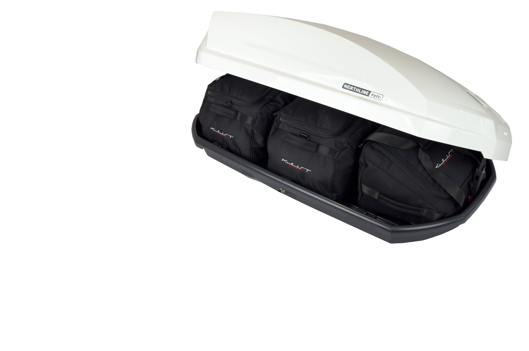 NORTHLINE YETTI 300 3-delars väskset för takbox #färg_Svart