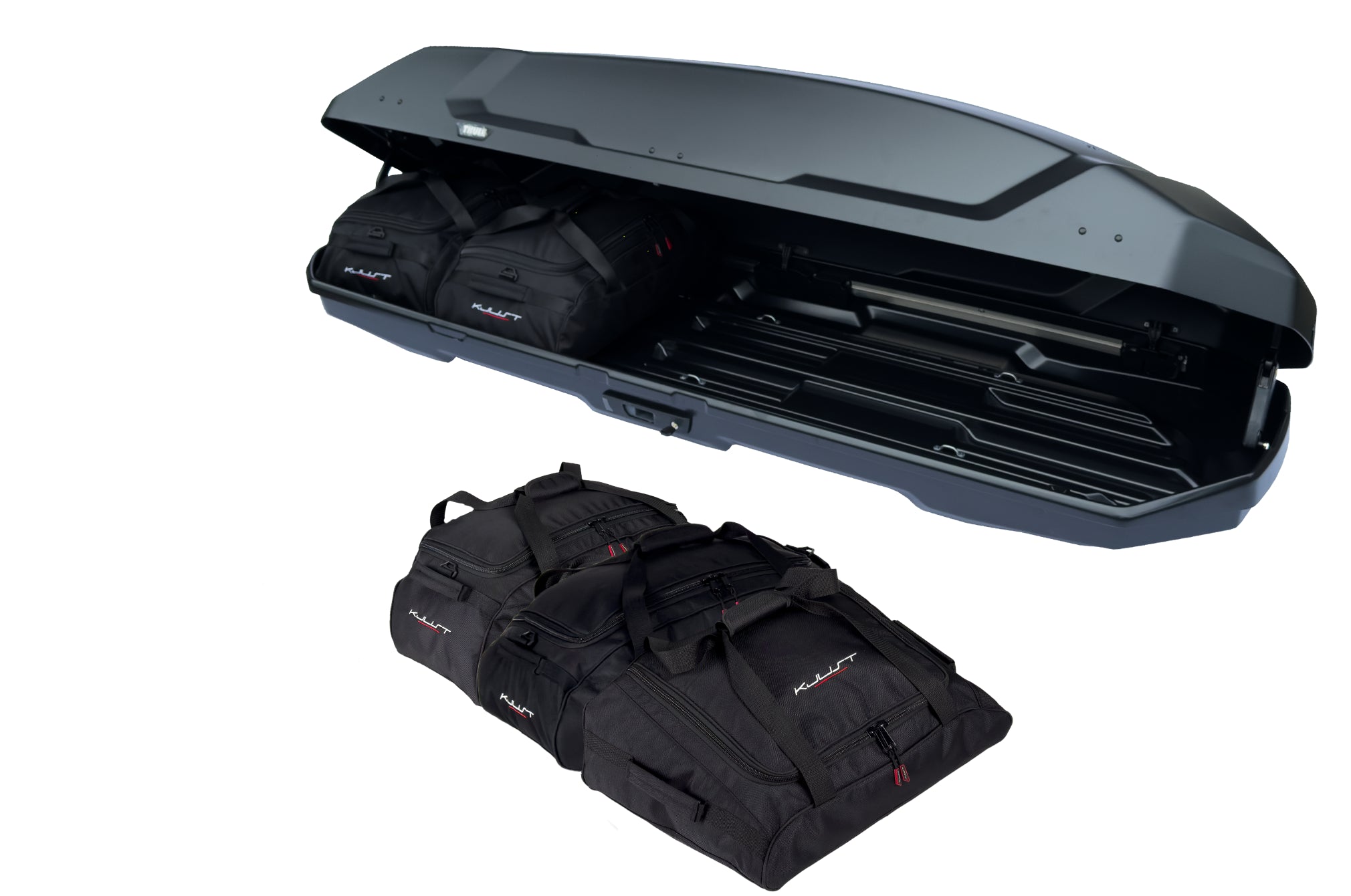 THULE FORCE 3 XXL SPORT 5-delars väskset för takbox #färg_Svart