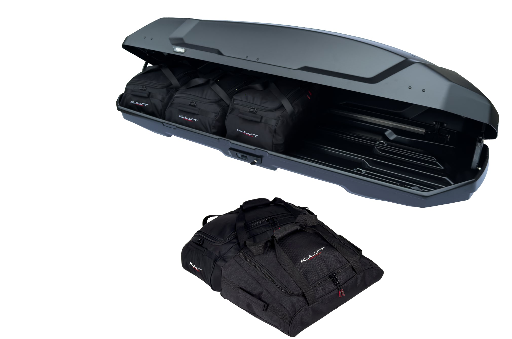 THULE FORCE 3 XXL SPORT 5-delars väskset för takbox #färg_Svart