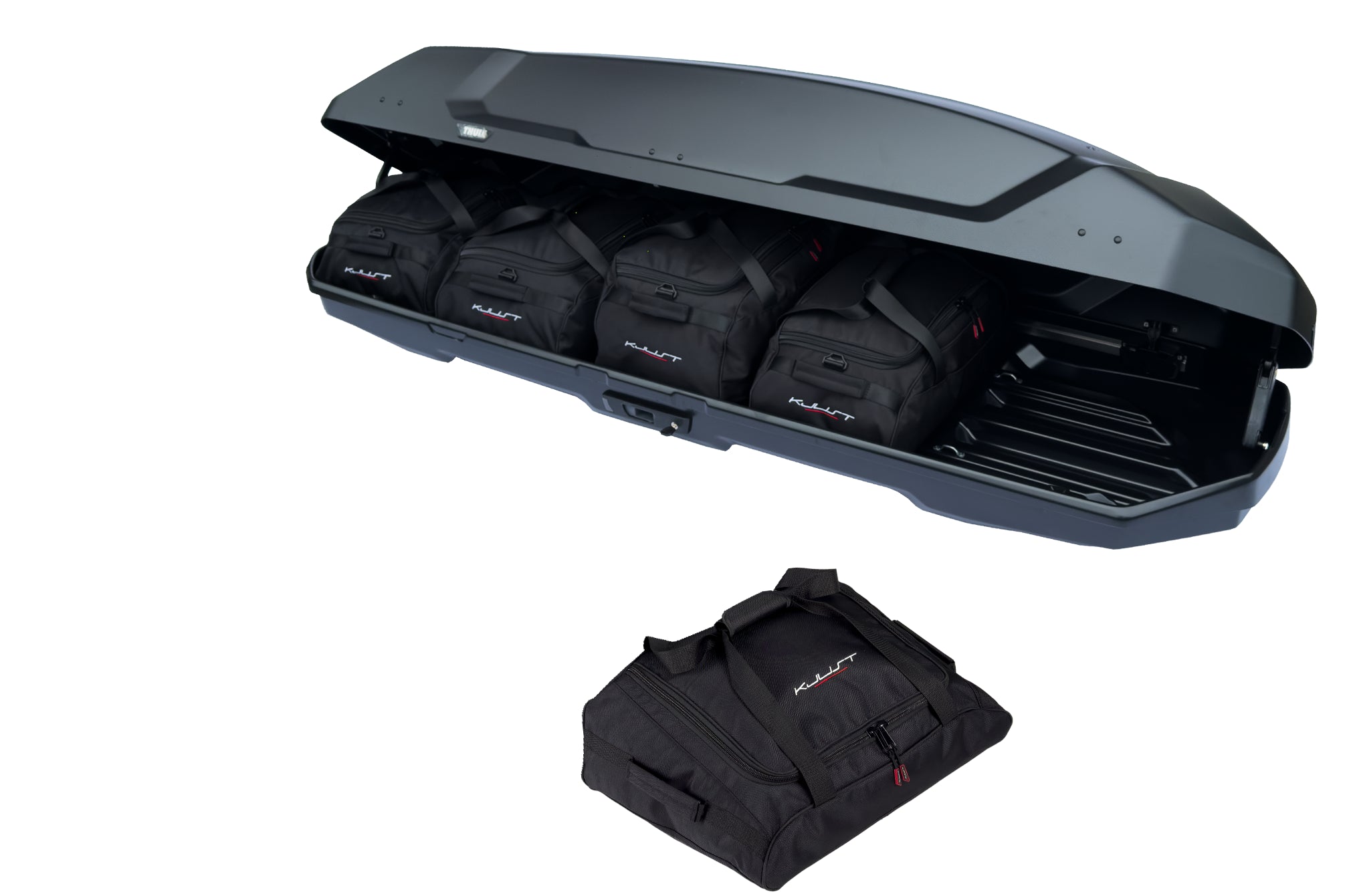 THULE FORCE 3 XXL SPORT 5-delars väskset för takbox #färg_Svart