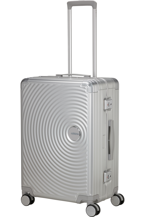 Soundbox Resväska med 4 hjul 68 CM #Färg_Silver