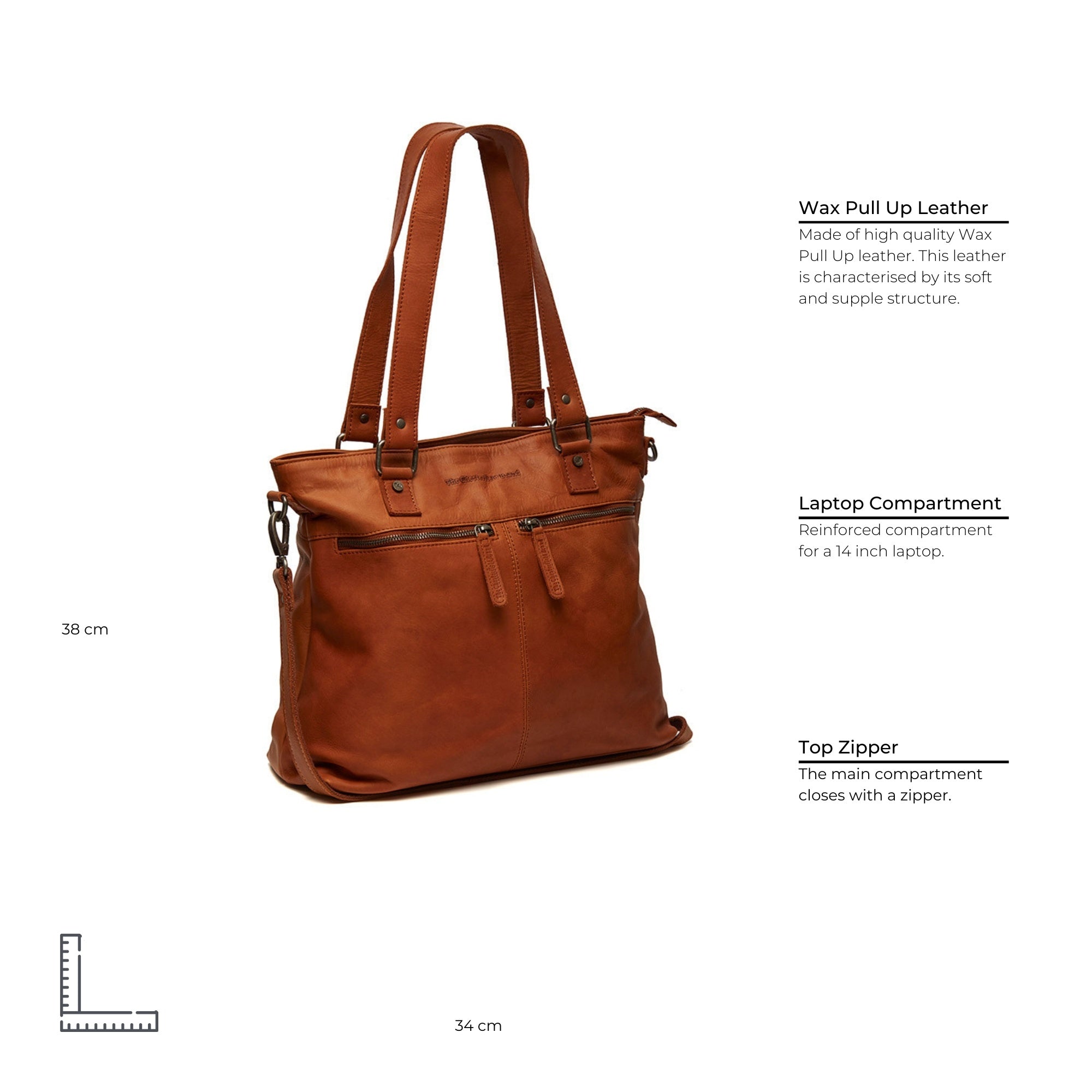 The Chesterfield Brand - Rome Crossbodyväska #Färg_Konjak